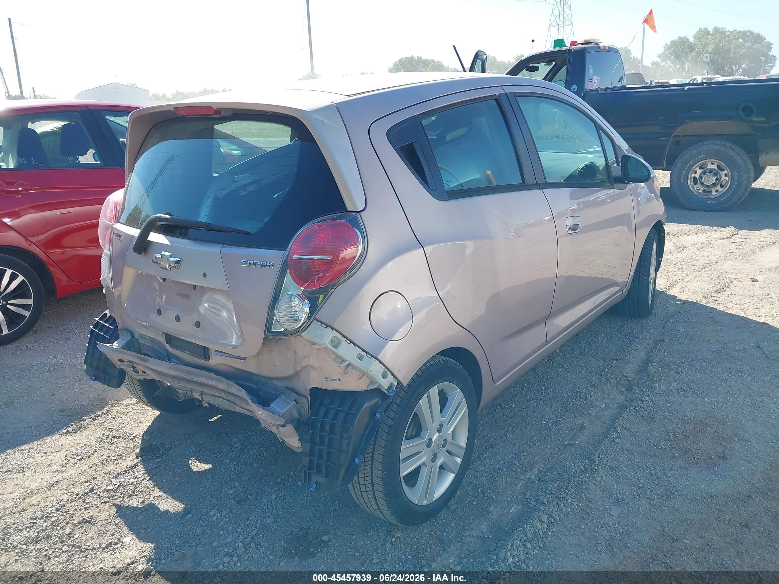 2013 Chevrolet Spark 1lt Auto Pink vin: KL8CD6S92DC578937
