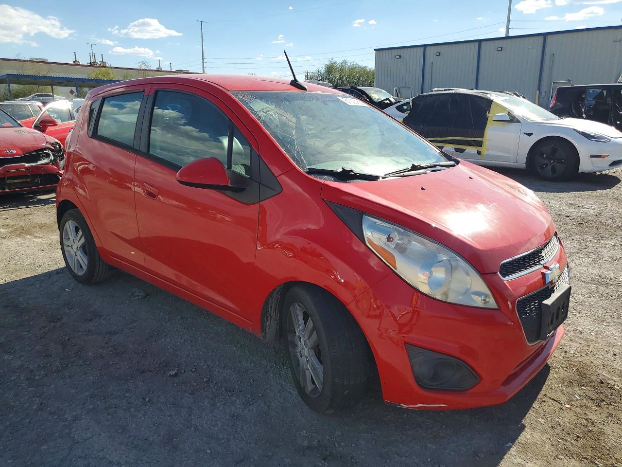 2014 Chevrolet Spark 1lt Red vin: KL8CD6S92EC546474