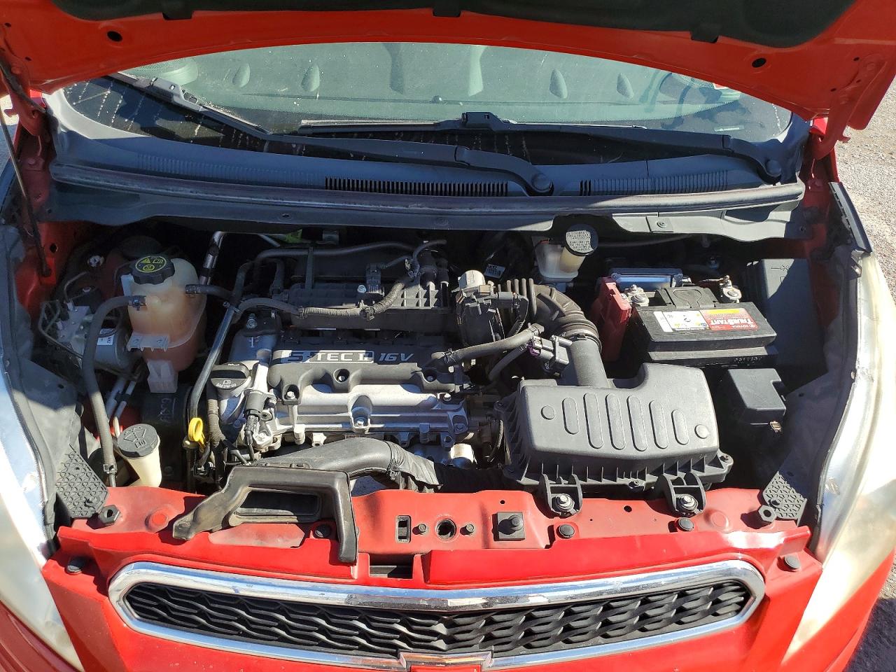 2014 Chevrolet Spark 1lt Red vin: KL8CD6S92EC546474