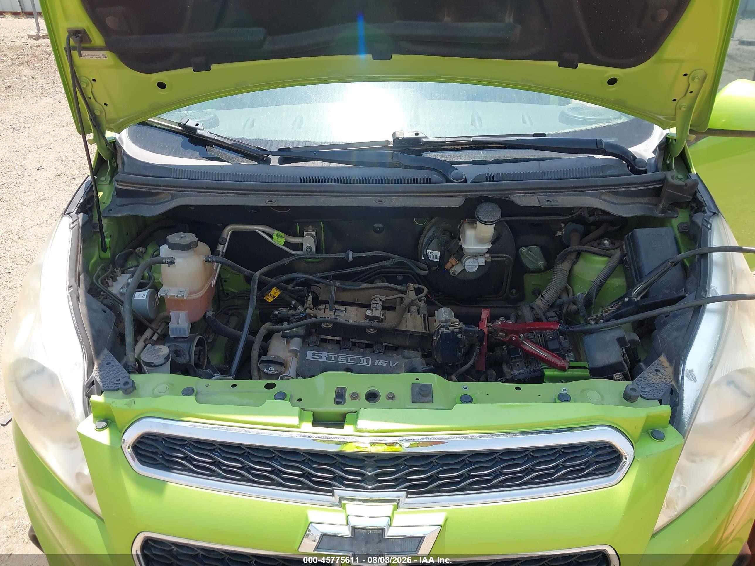 2014 Chevrolet Spark 1lt Auto Green vin: KL8CD6S92EC551688