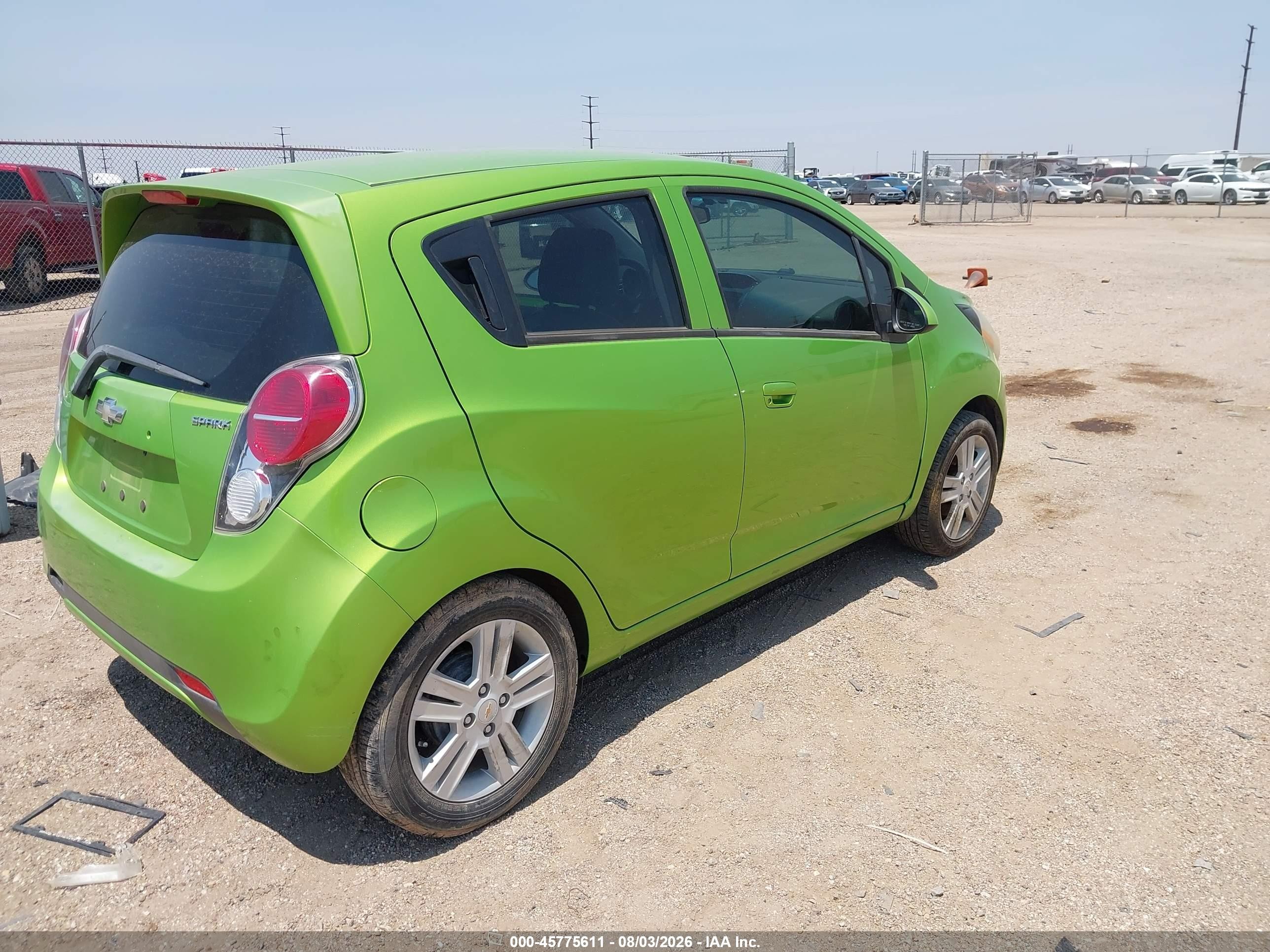2014 Chevrolet Spark 1lt Auto Green vin: KL8CD6S92EC551688