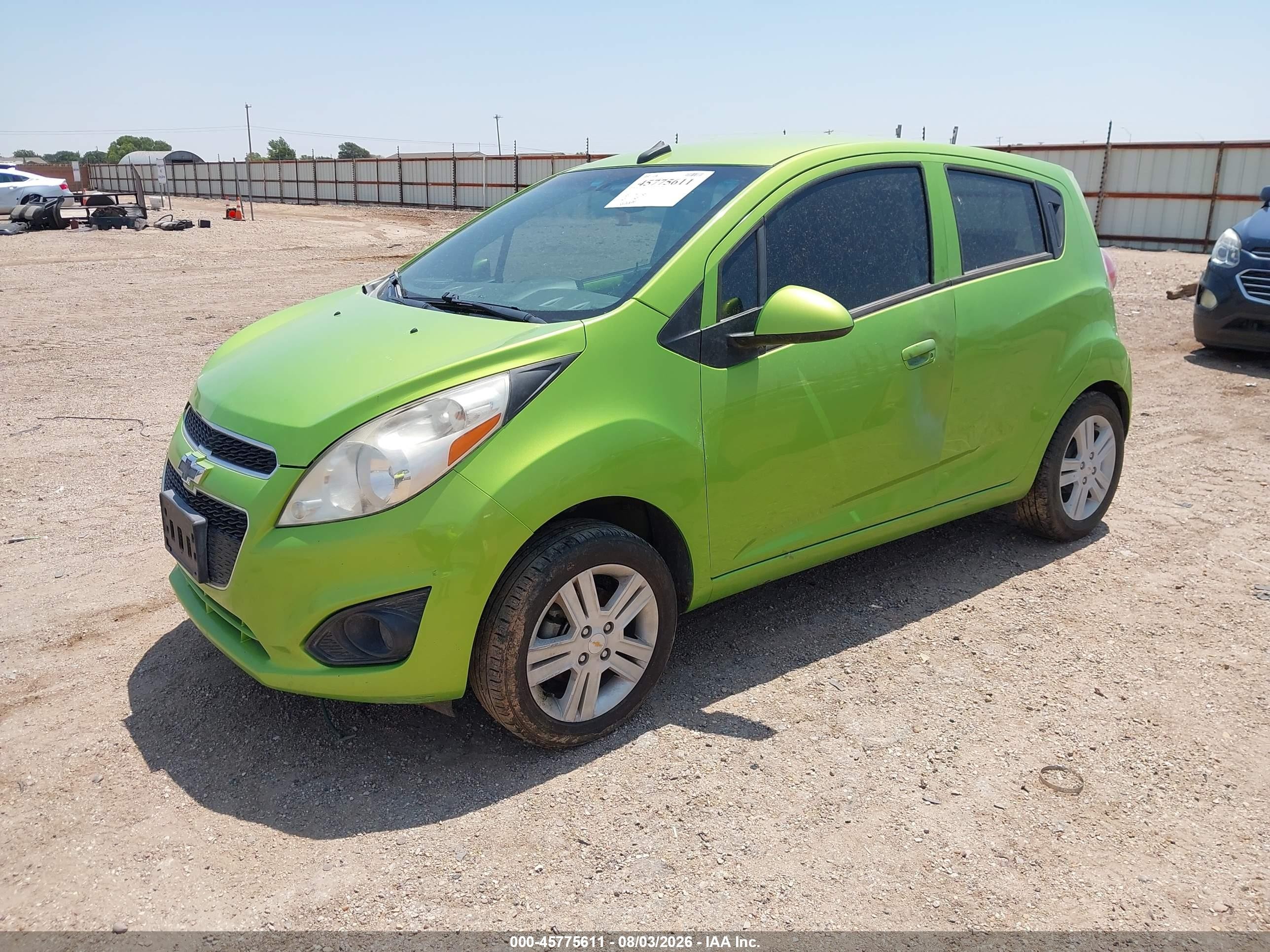 2014 Chevrolet Spark 1lt Auto Green vin: KL8CD6S92EC551688