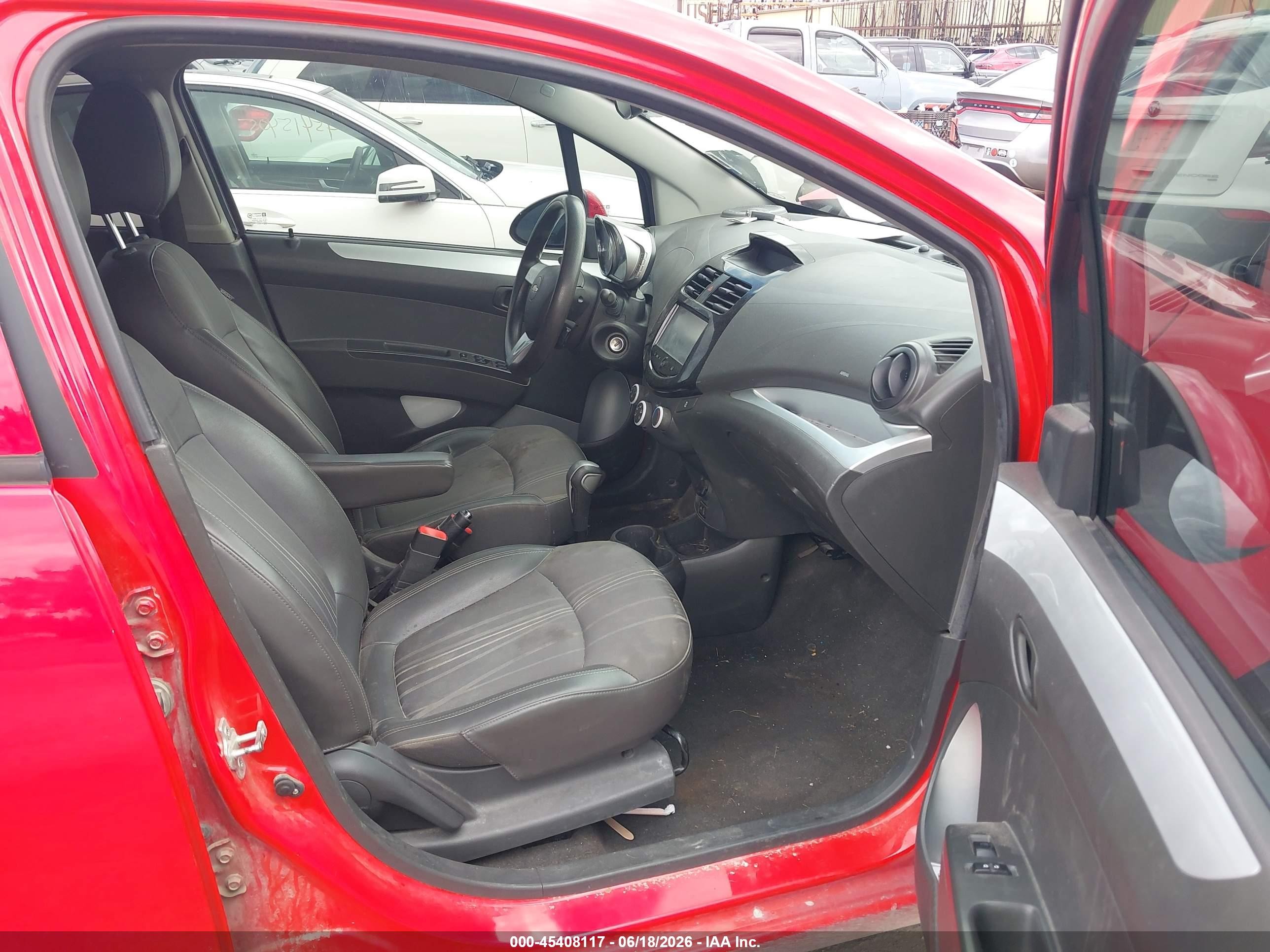 2014 Chevrolet Spark 1lt Auto Red vin: KL8CD6S92EC559905