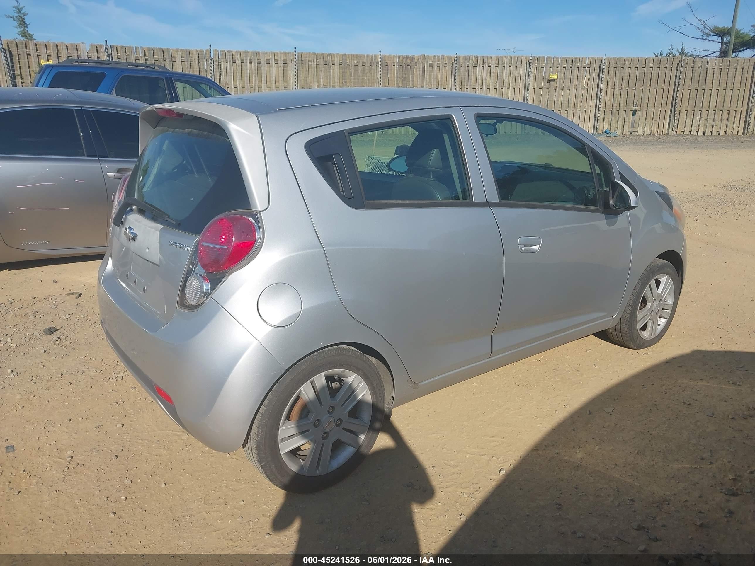 2014 Chevrolet Spark 1lt Auto Silver vin: KL8CD6S92EC563582