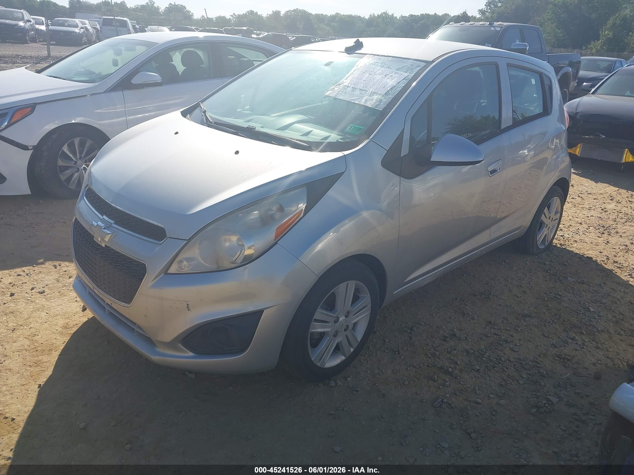 2014 Chevrolet Spark 1lt Auto Silver vin: KL8CD6S92EC563582