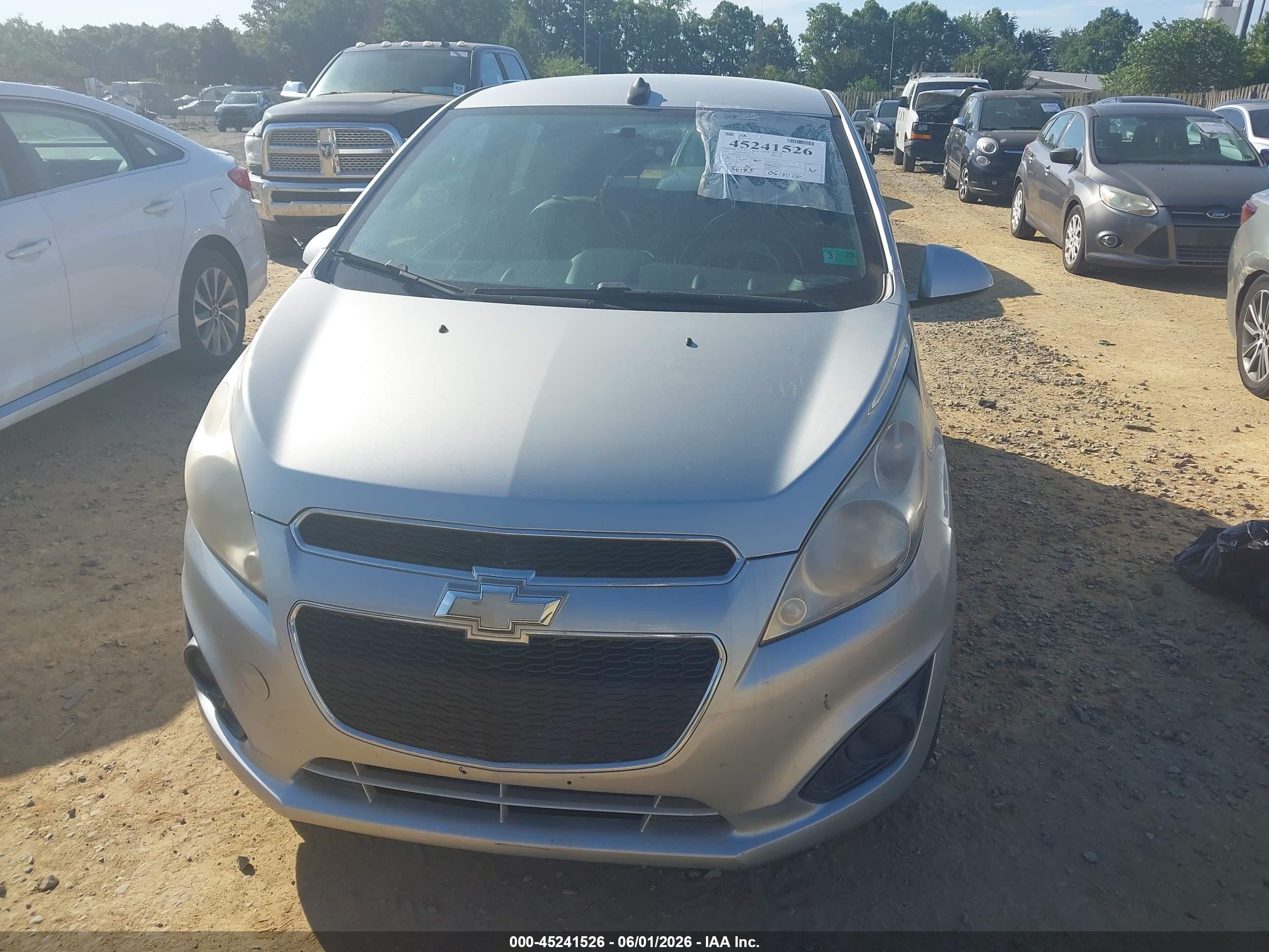 2014 Chevrolet Spark 1lt Auto Silver vin: KL8CD6S92EC563582