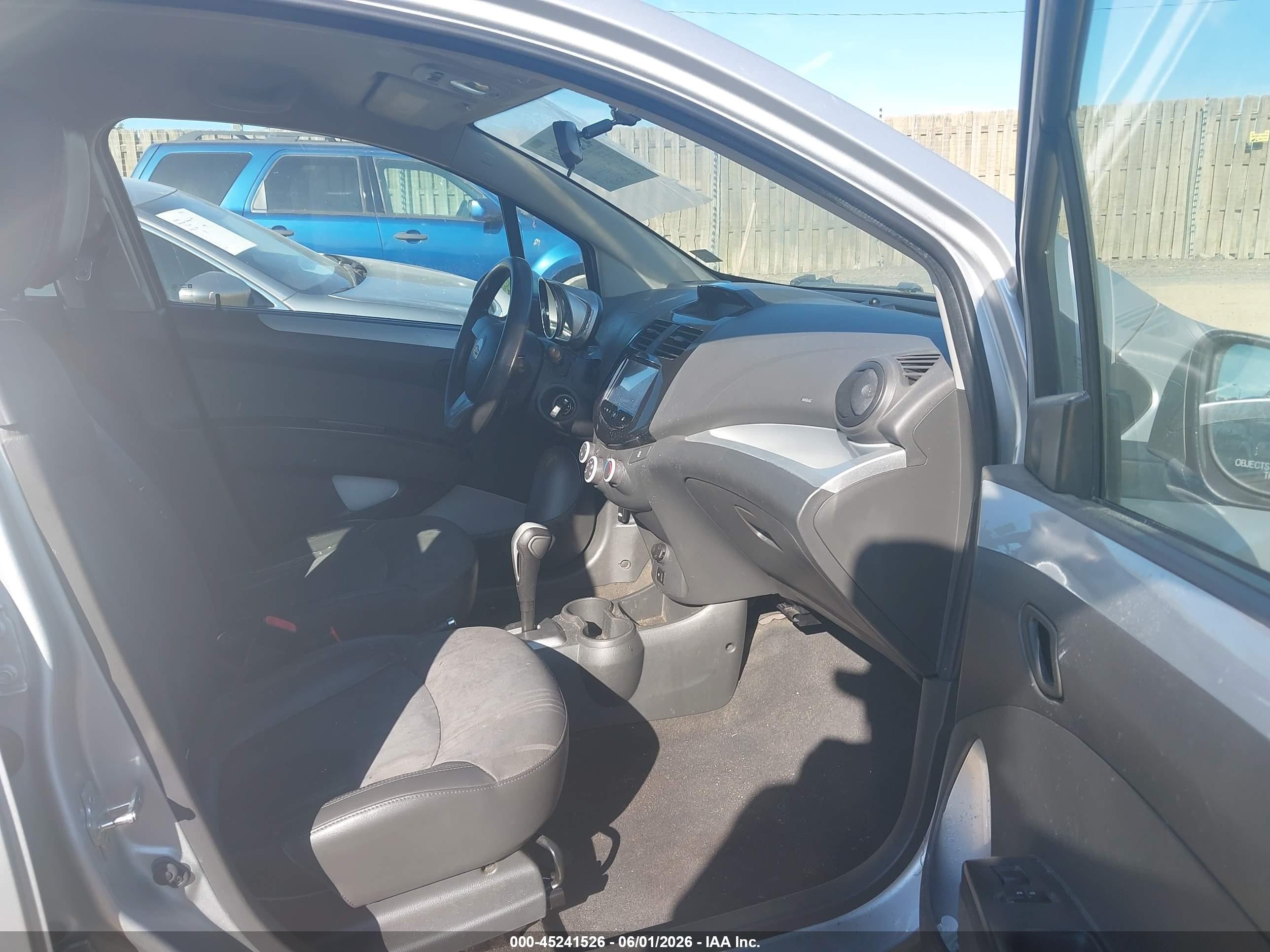 2014 Chevrolet Spark 1lt Auto Silver vin: KL8CD6S92EC563582