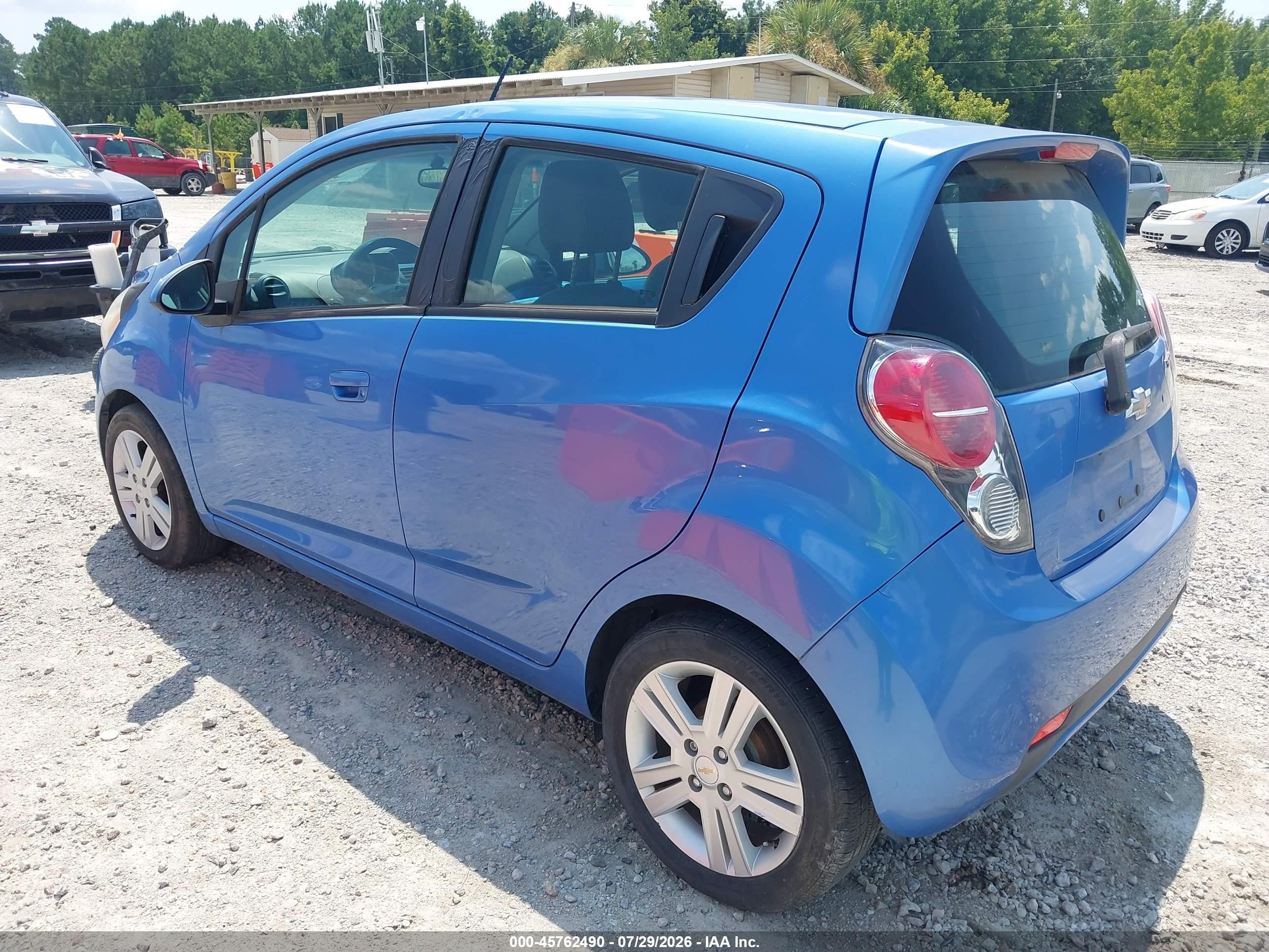 2014 Chevrolet Spark 1lt Auto Blue vin: KL8CD6S92EC587204