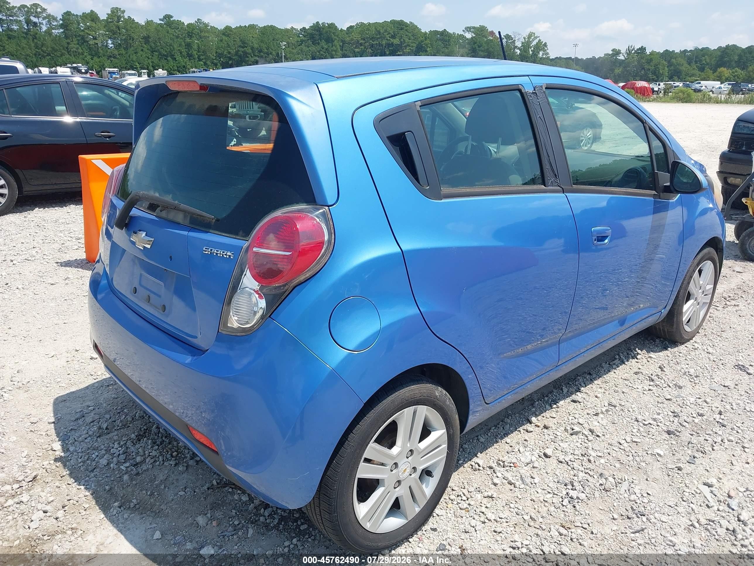 2014 Chevrolet Spark 1lt Auto Blue vin: KL8CD6S92EC587204
