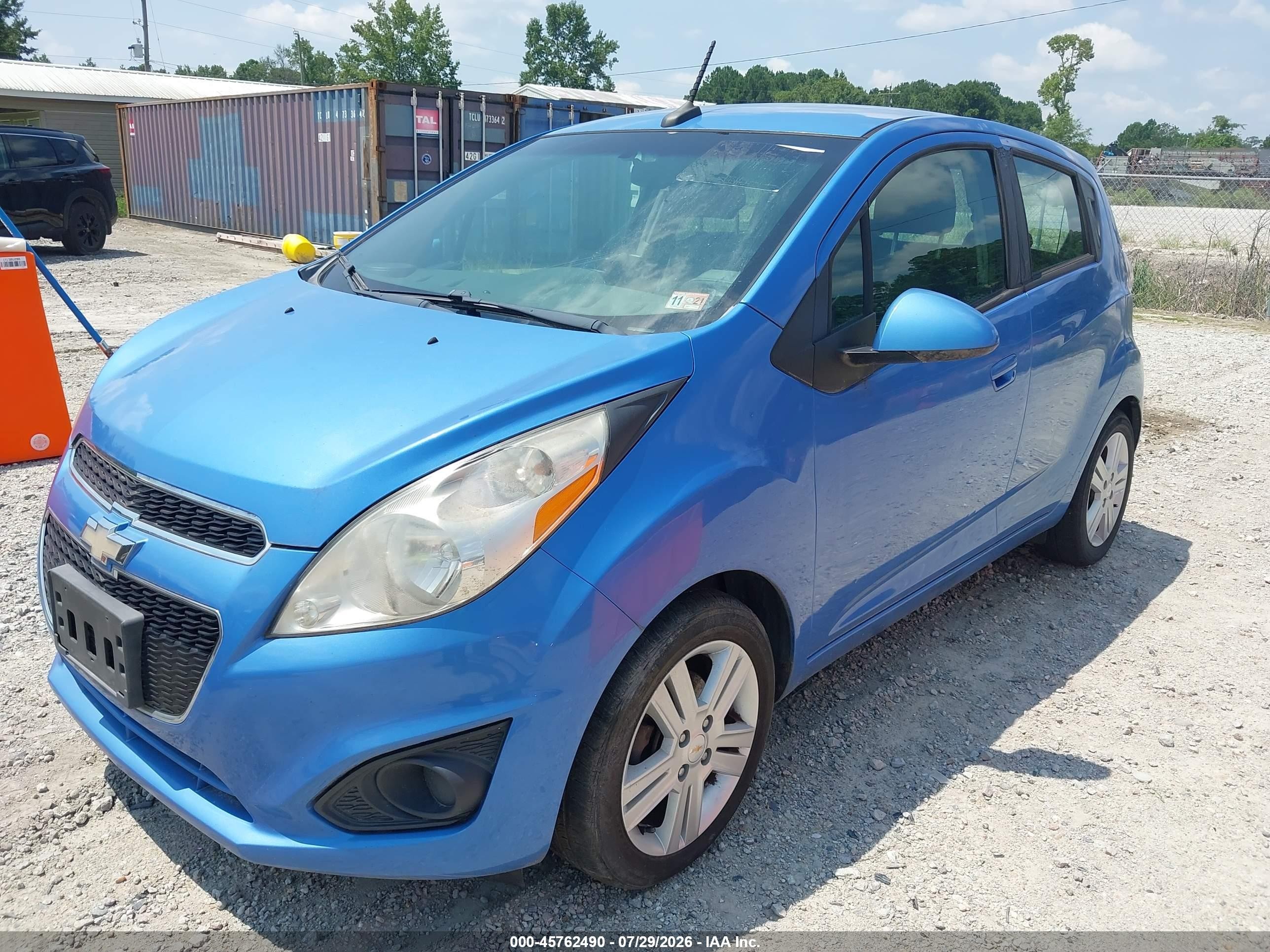 2014 Chevrolet Spark 1lt Auto Blue vin: KL8CD6S92EC587204