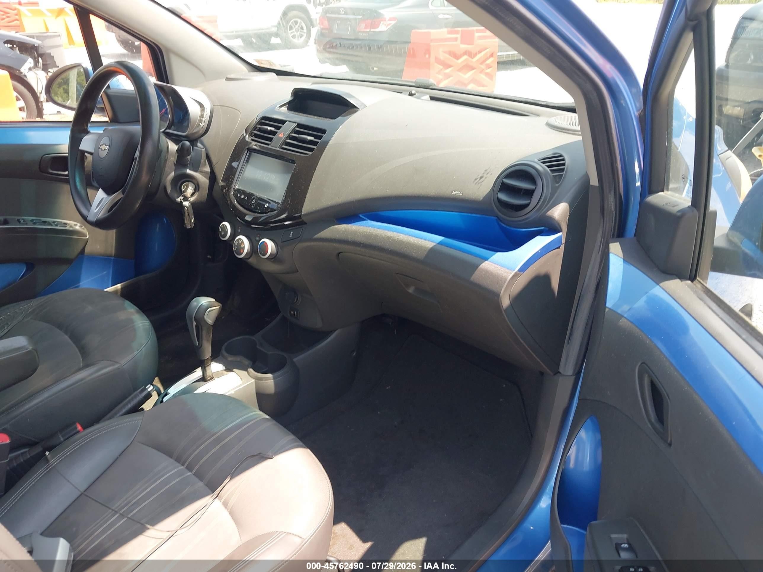 2014 Chevrolet Spark 1lt Auto Blue vin: KL8CD6S92EC587204