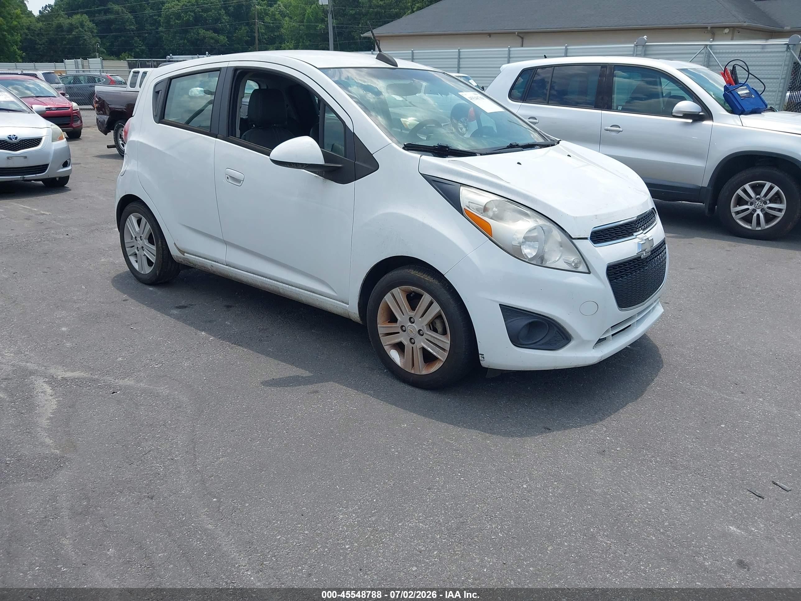 2015 Chevrolet Spark 1lt Cvt White vin: KL8CD6S92FC716348