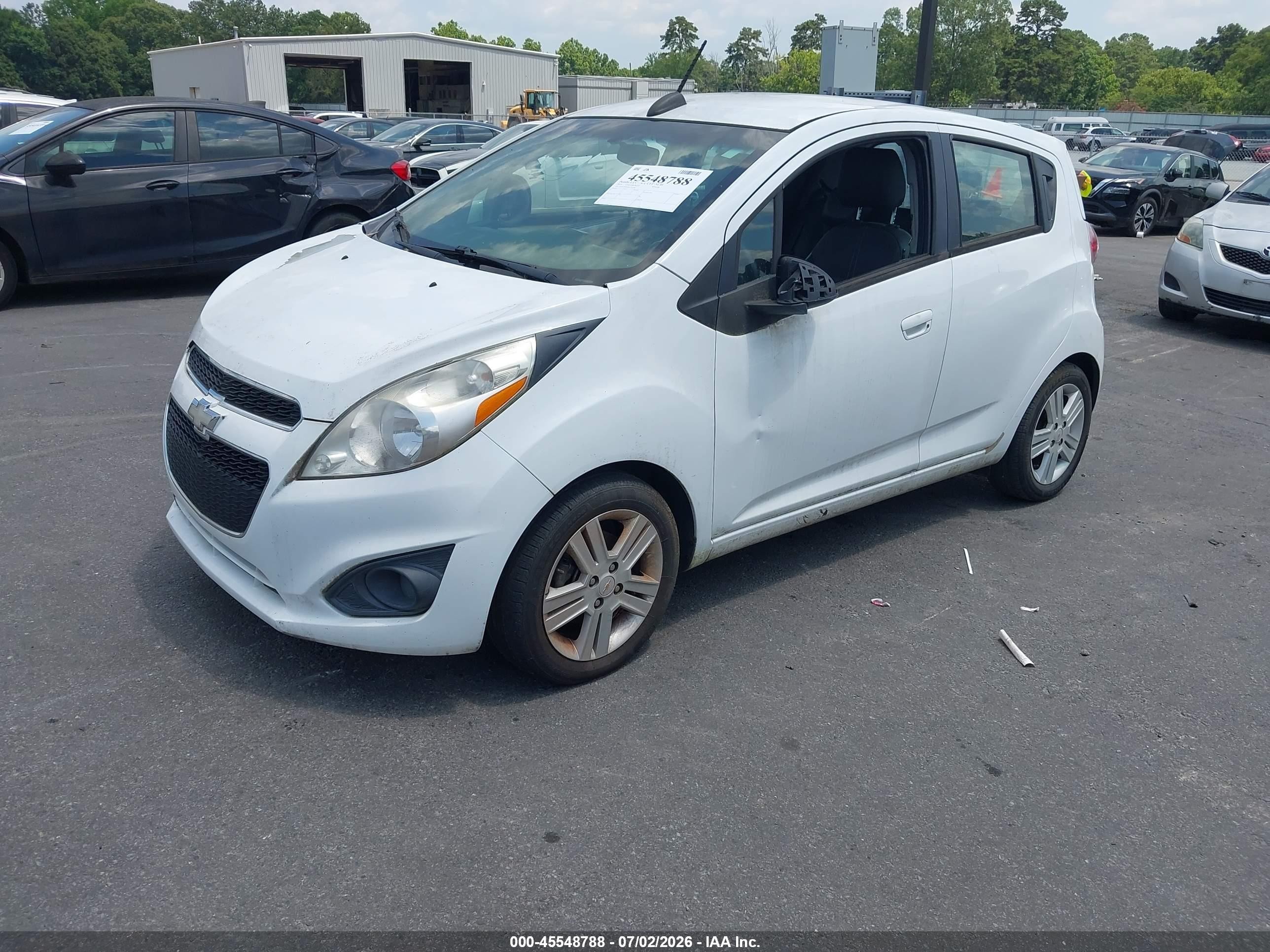 2015 Chevrolet Spark 1lt Cvt White vin: KL8CD6S92FC716348