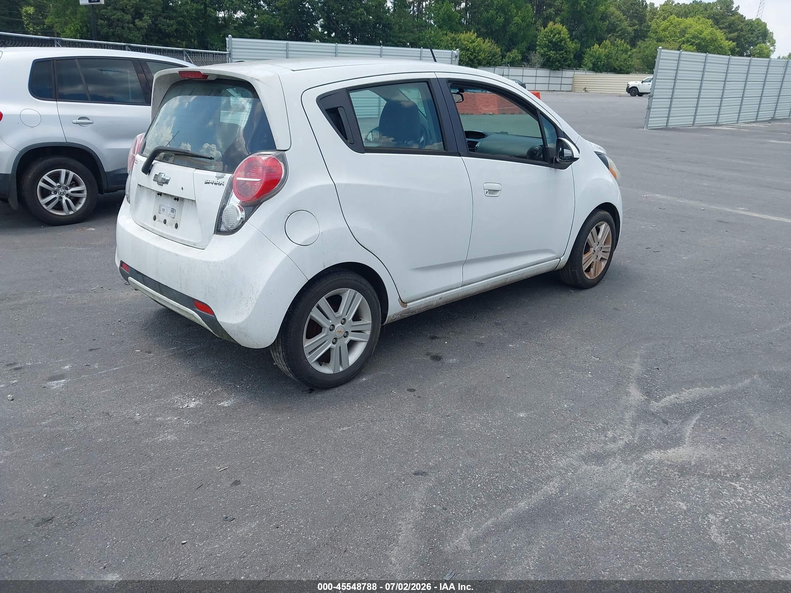 2015 Chevrolet Spark 1lt Cvt White vin: KL8CD6S92FC716348