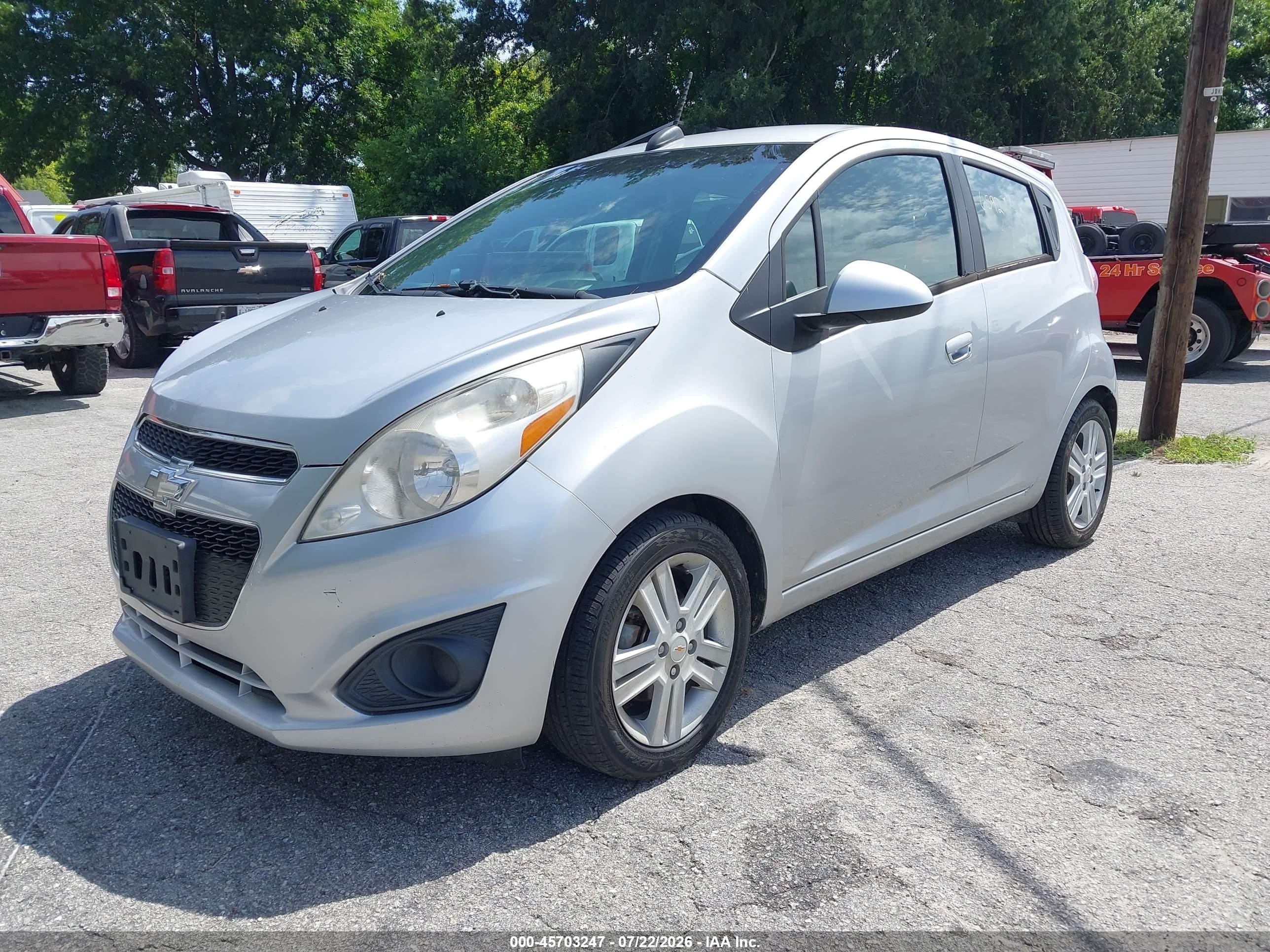 2015 Chevrolet Spark 1lt Cvt Silver vin: KL8CD6S92FC727074