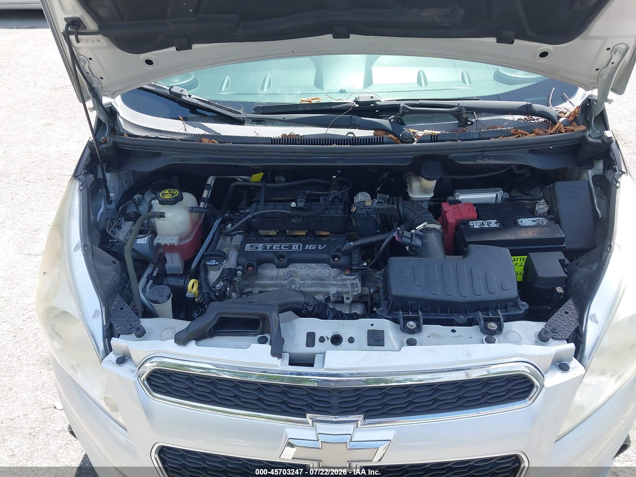 2015 Chevrolet Spark 1lt Cvt Silver vin: KL8CD6S92FC727074