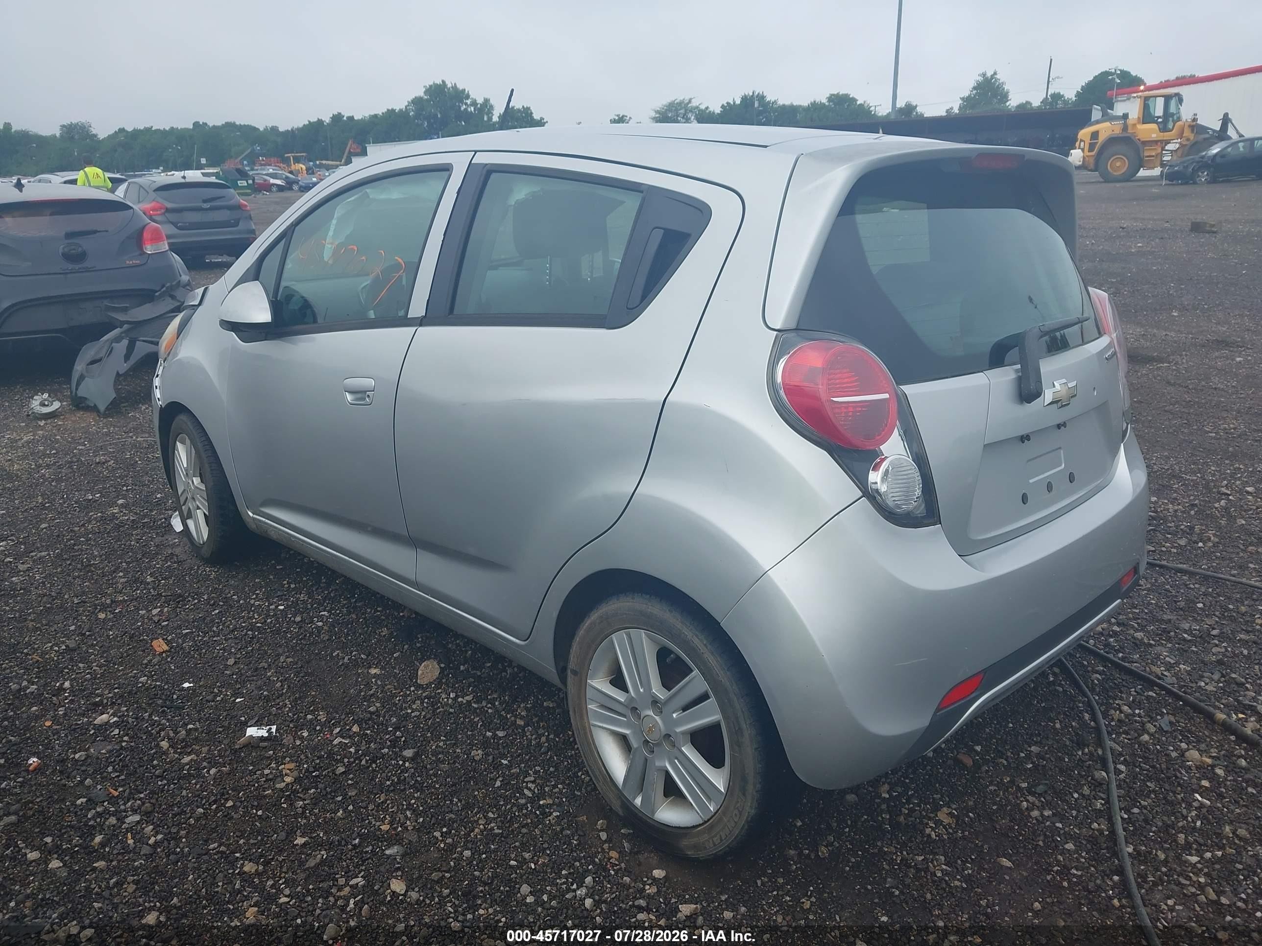 2013 Chevrolet Spark 1lt Auto Silver vin: KL8CD6S93DC541542