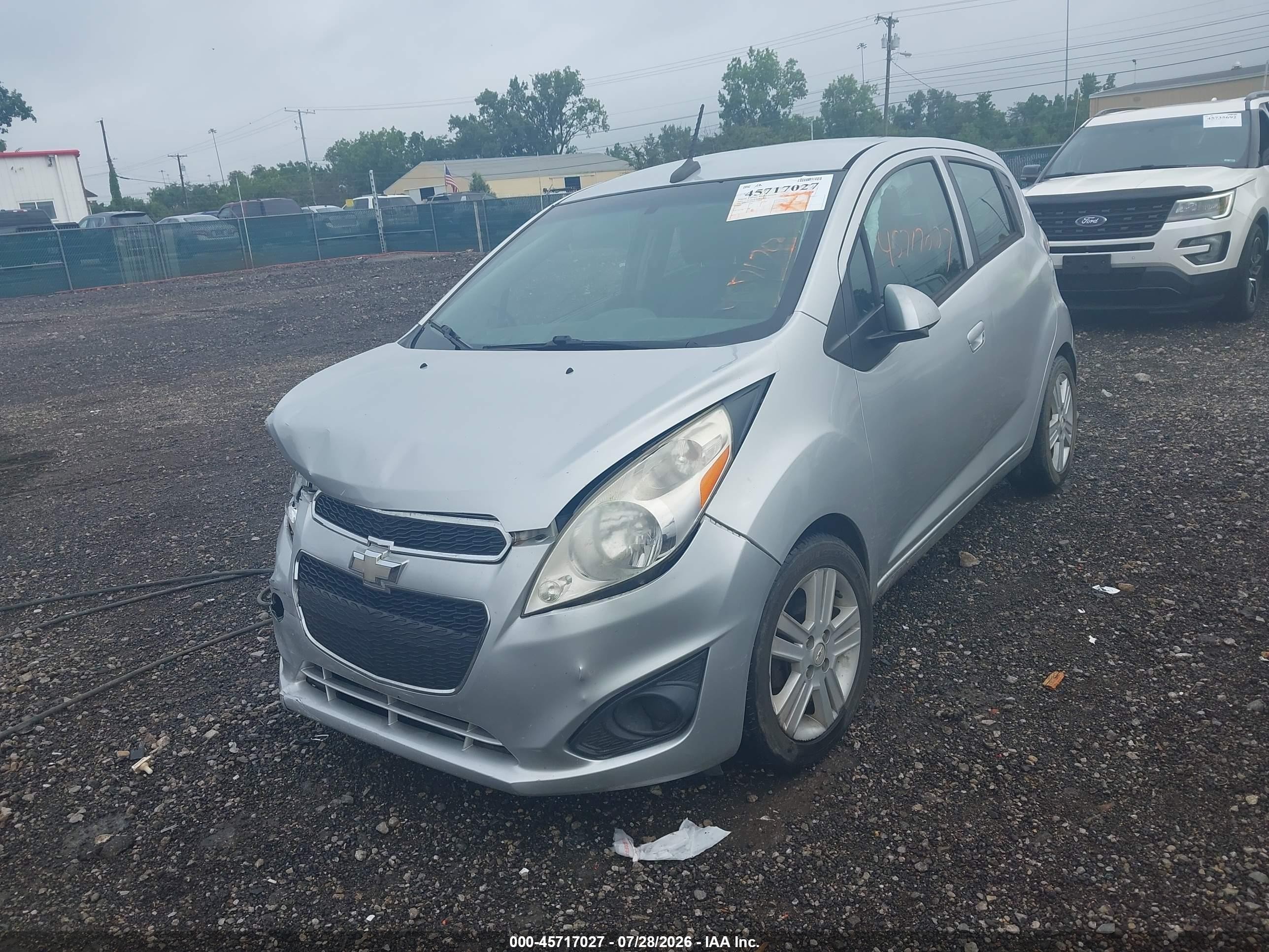 2013 Chevrolet Spark 1lt Auto Silver vin: KL8CD6S93DC541542