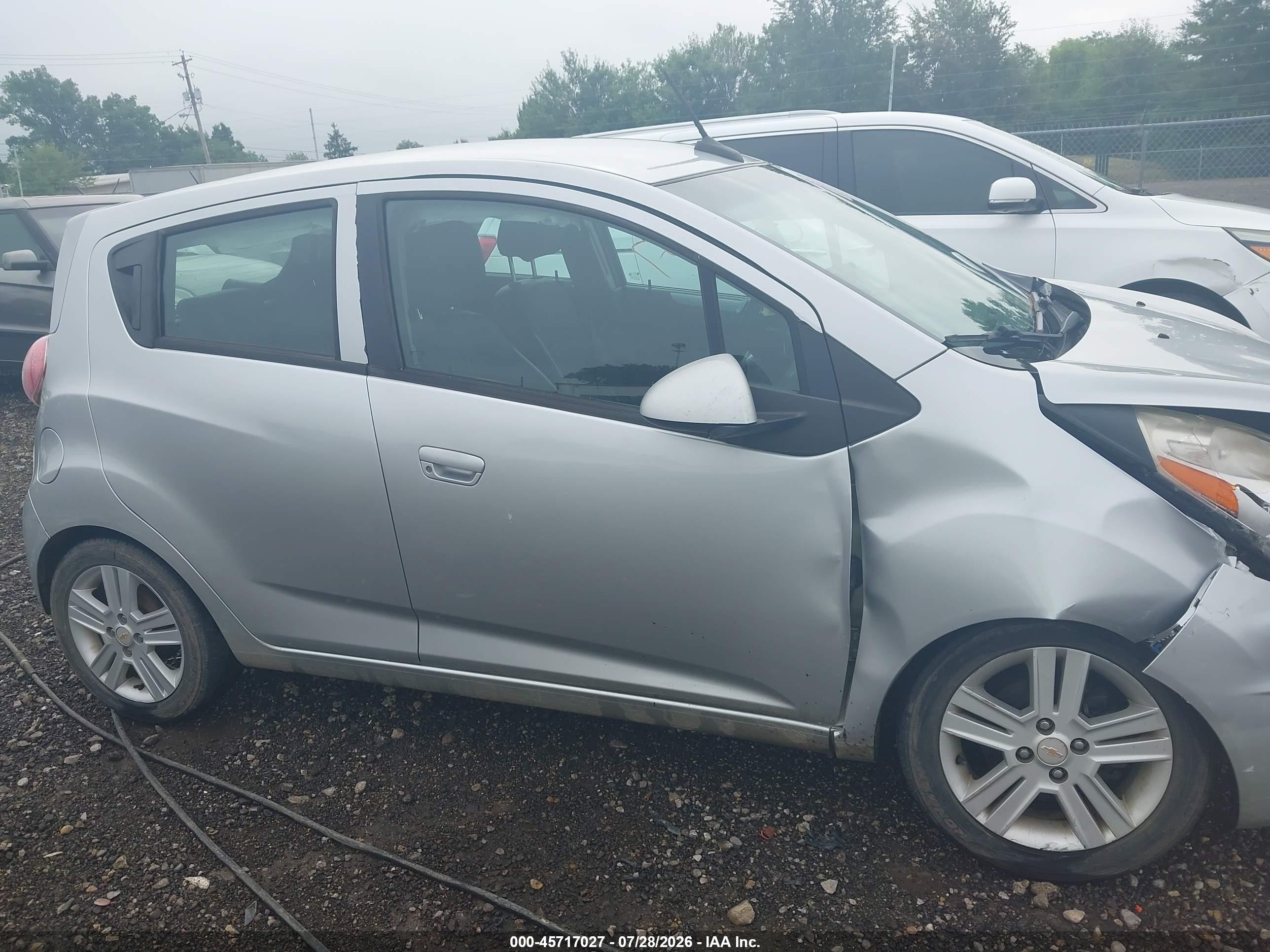 2013 Chevrolet Spark 1lt Auto Silver vin: KL8CD6S93DC541542