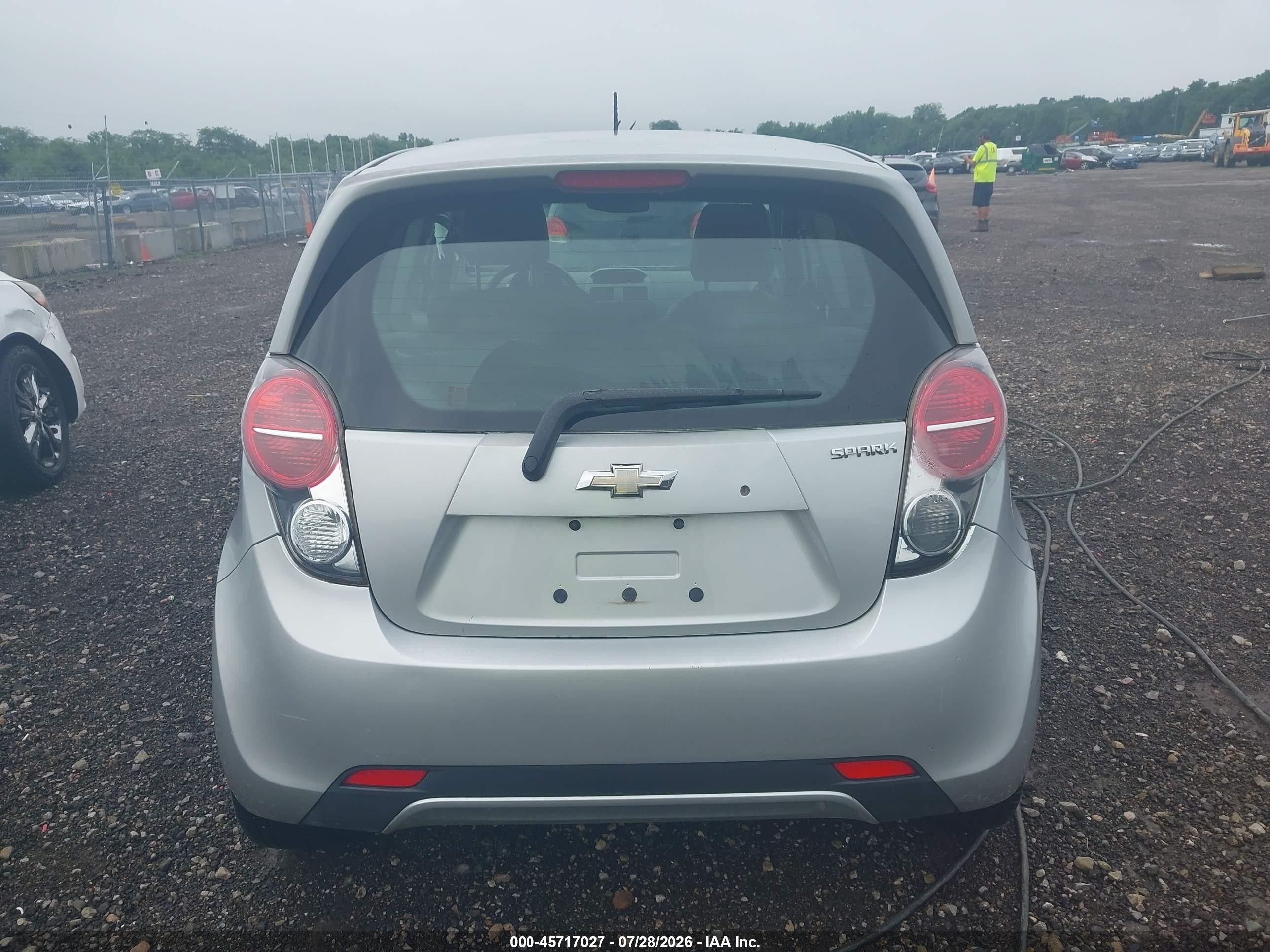 2013 Chevrolet Spark 1lt Auto Silver vin: KL8CD6S93DC541542