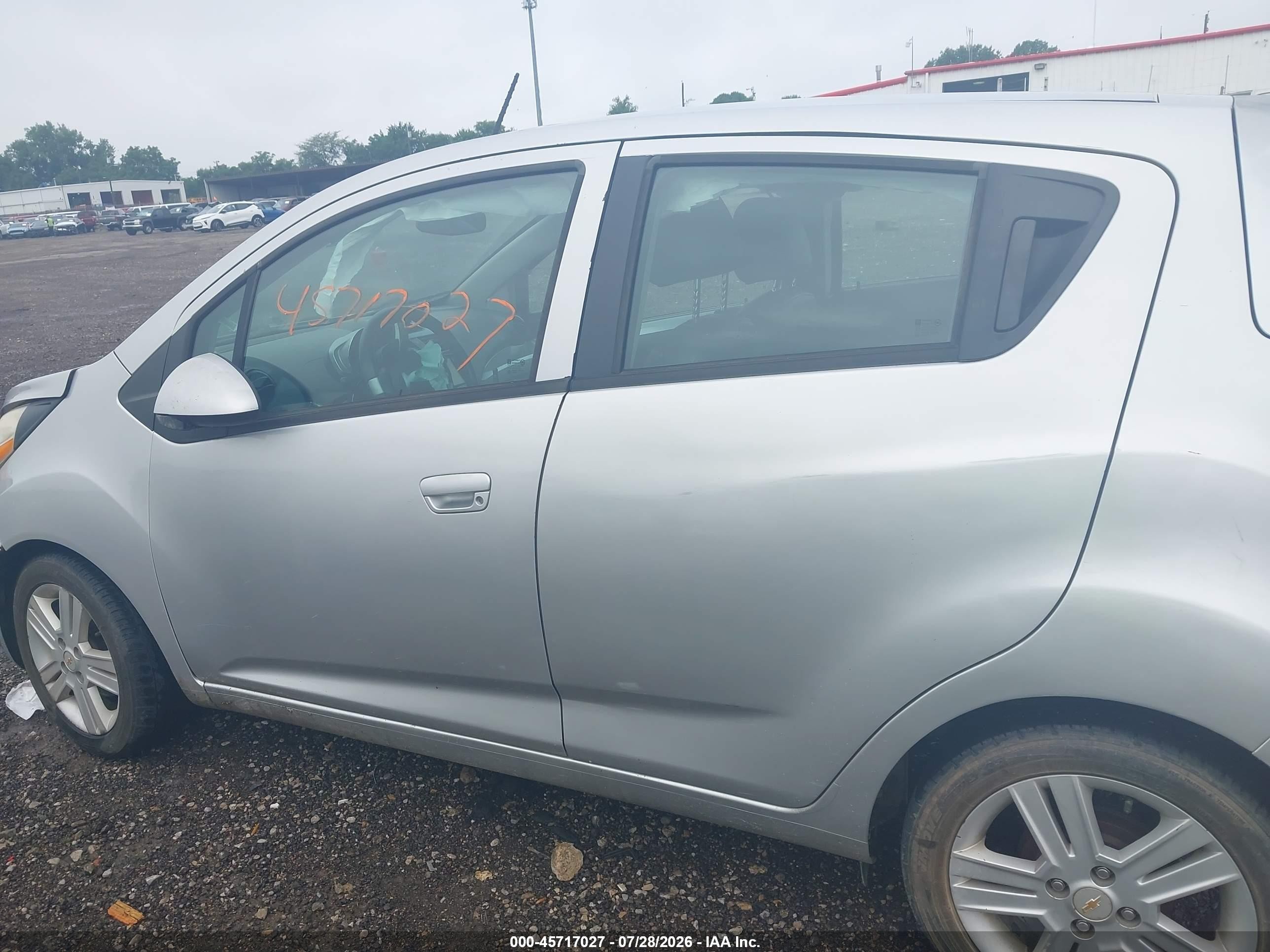 2013 Chevrolet Spark 1lt Auto Silver vin: KL8CD6S93DC541542