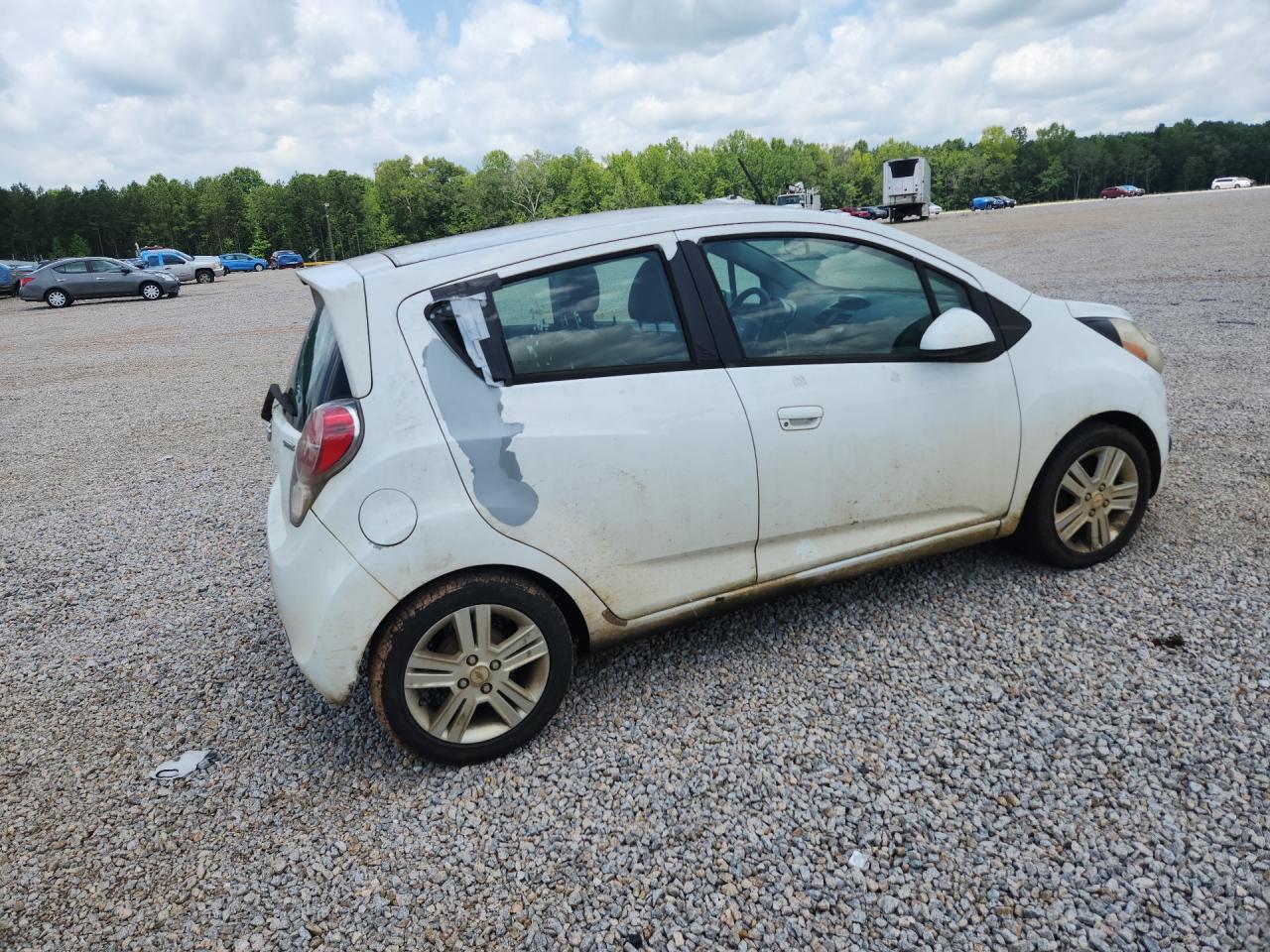 2013 Chevrolet Spark 1lt White vin: KL8CD6S93DC543372