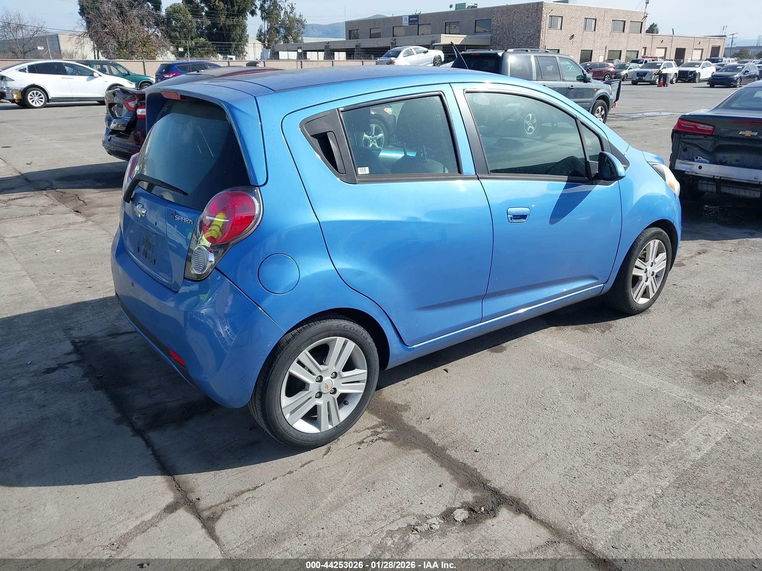 2013 Chevrolet Spark 1lt Auto Blue vin: KL8CD6S93DC620001
