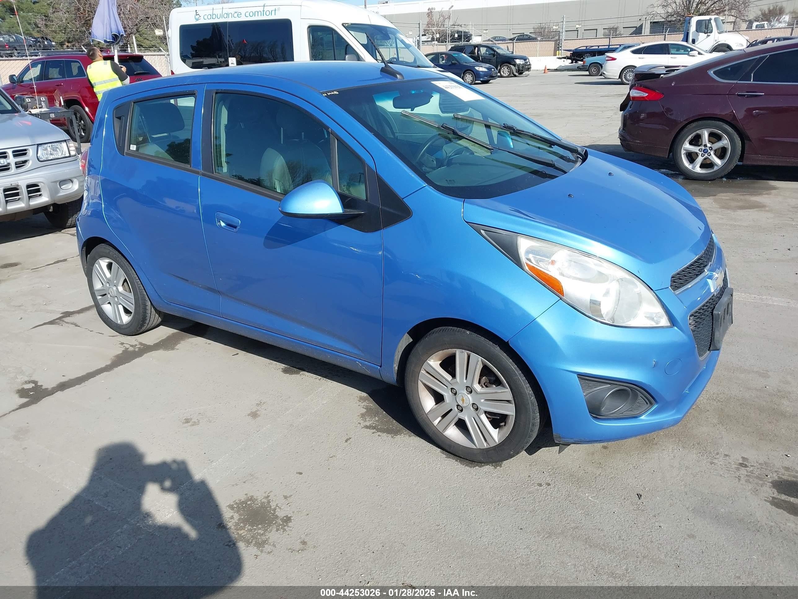 2013 Chevrolet Spark 1lt Auto Blue vin: KL8CD6S93DC620001