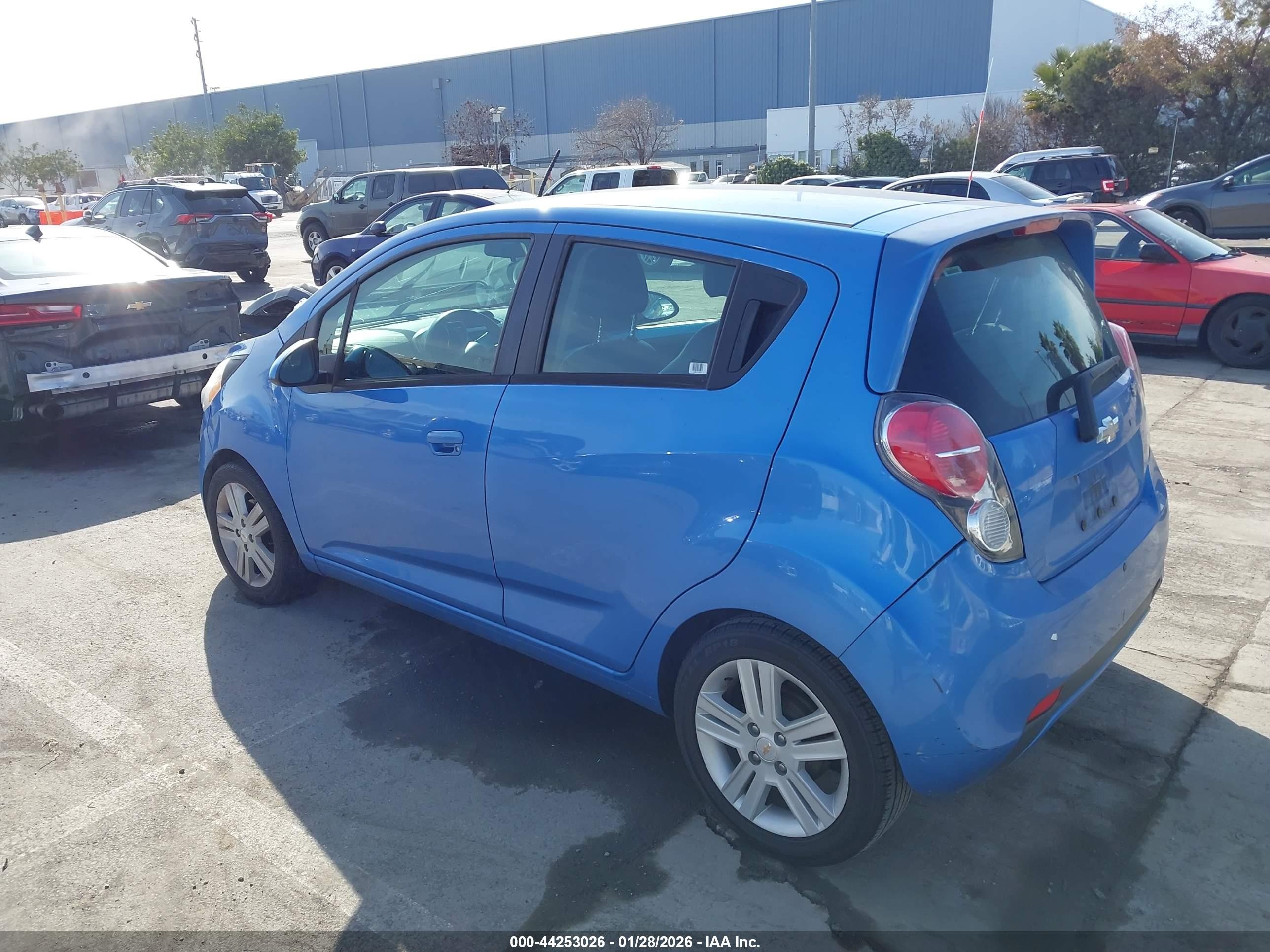 2013 Chevrolet Spark 1lt Auto Blue vin: KL8CD6S93DC620001