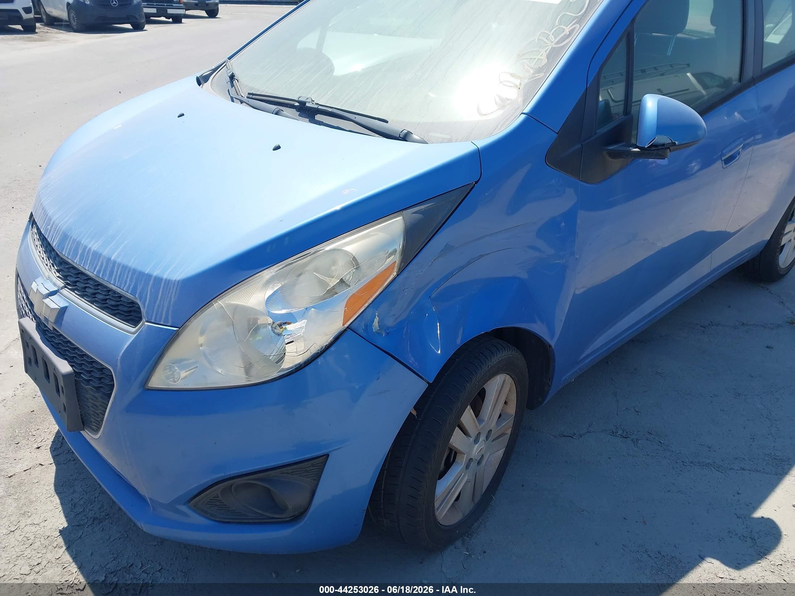 2013 Chevrolet Spark 1lt Auto Blue vin: KL8CD6S93DC620001