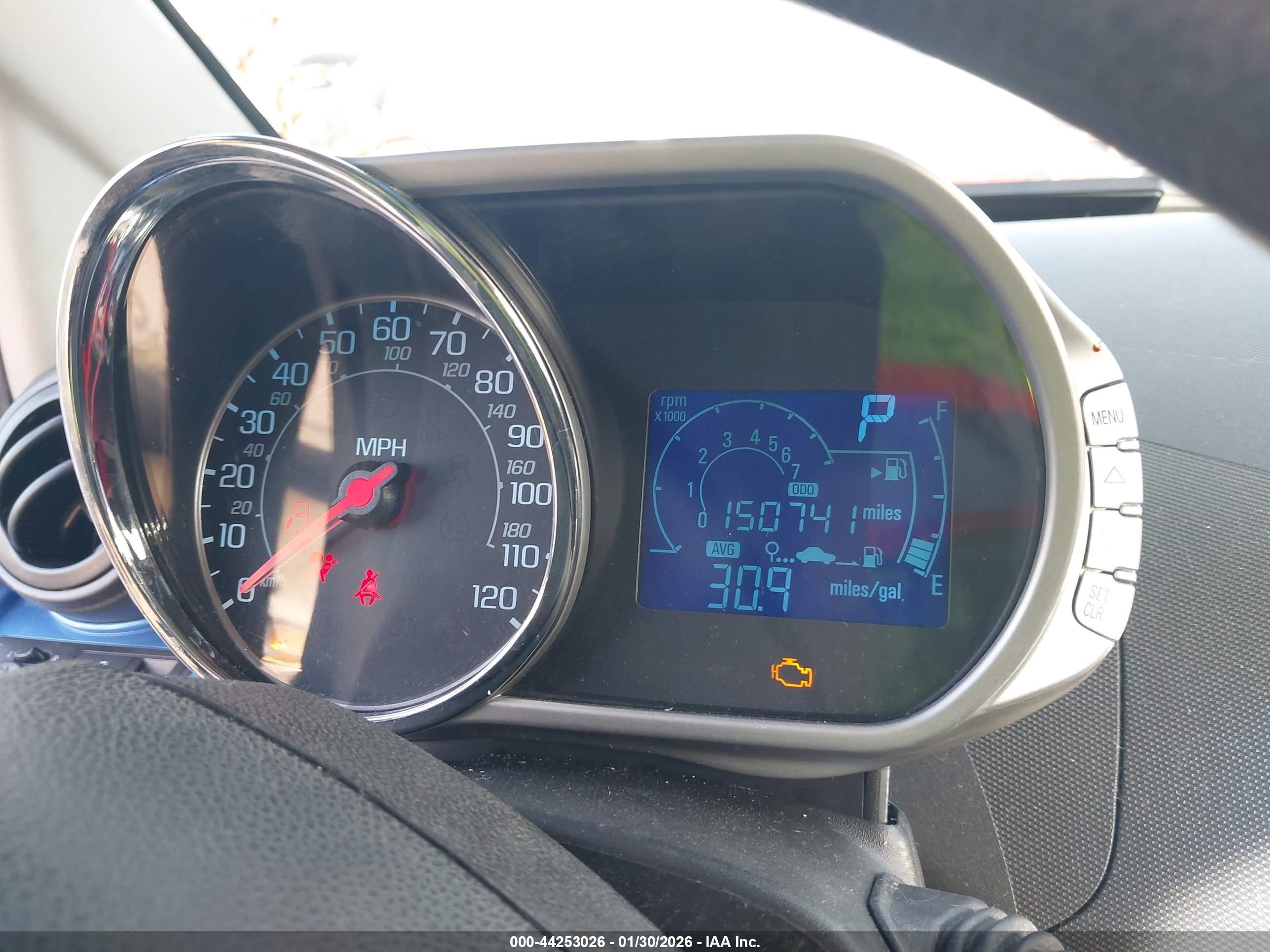 2013 Chevrolet Spark 1lt Auto Blue vin: KL8CD6S93DC620001