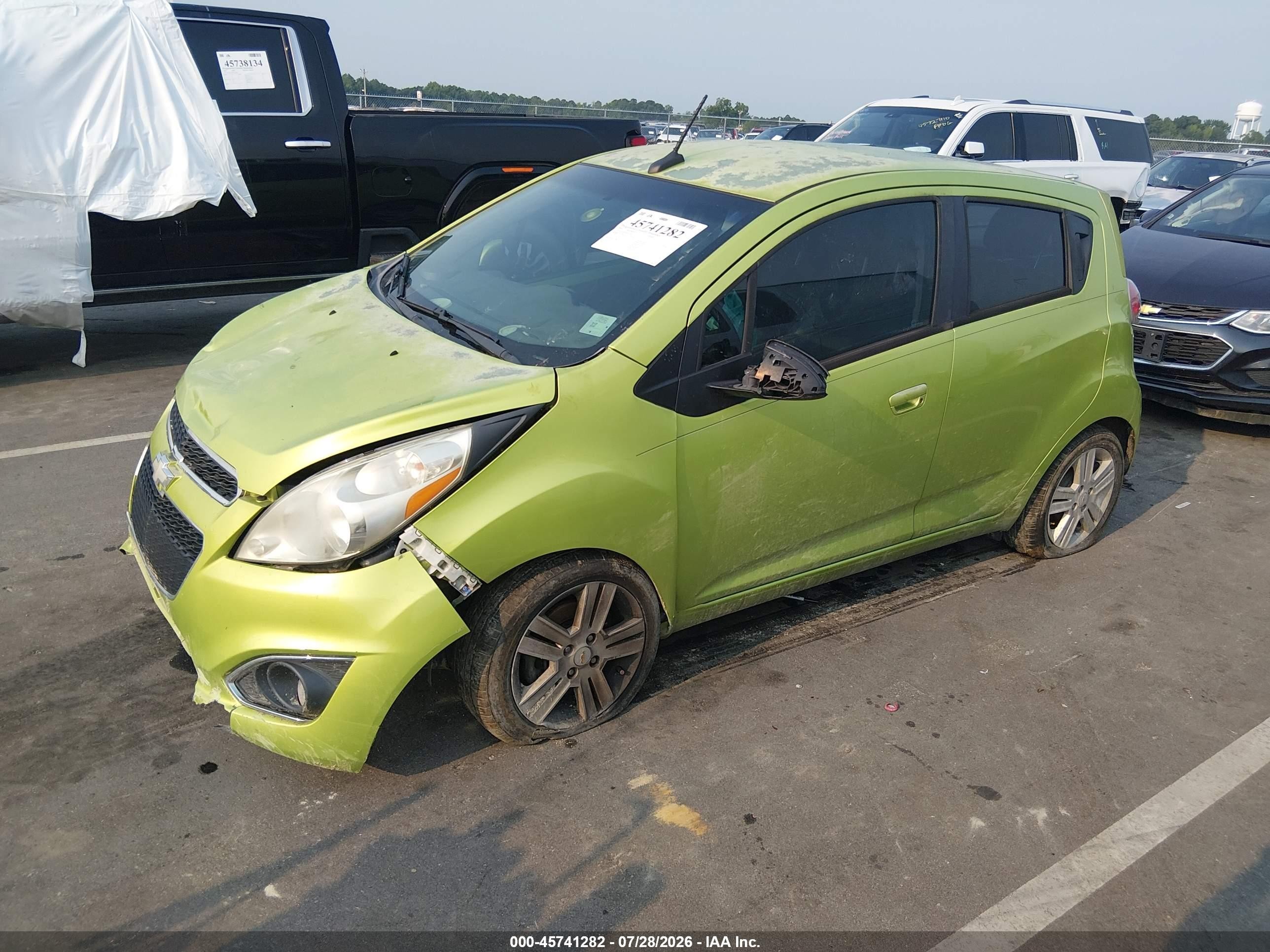 2013 Chevrolet Spark 1lt Auto Green vin: KL8CD6S93DC627823