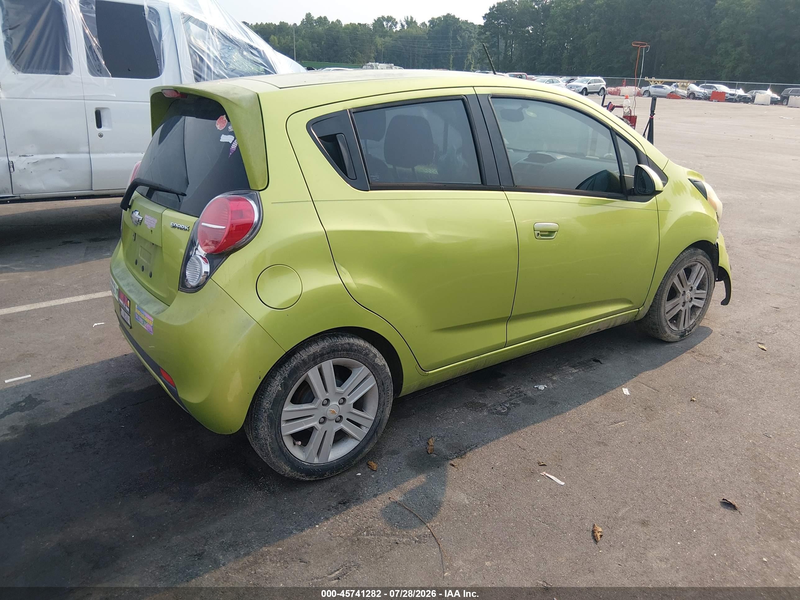 2013 Chevrolet Spark 1lt Auto Green vin: KL8CD6S93DC627823