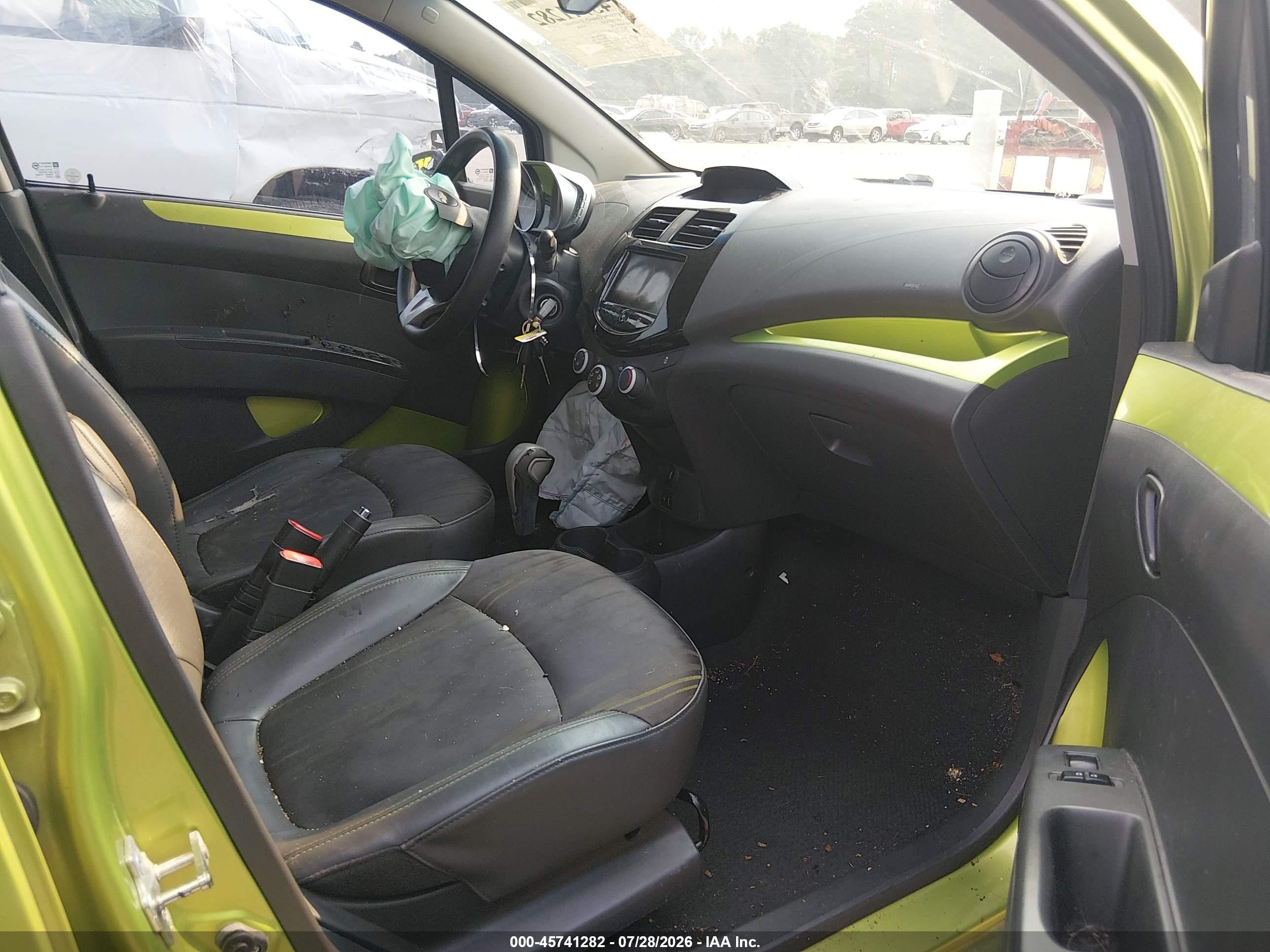 2013 Chevrolet Spark 1lt Auto Green vin: KL8CD6S93DC627823