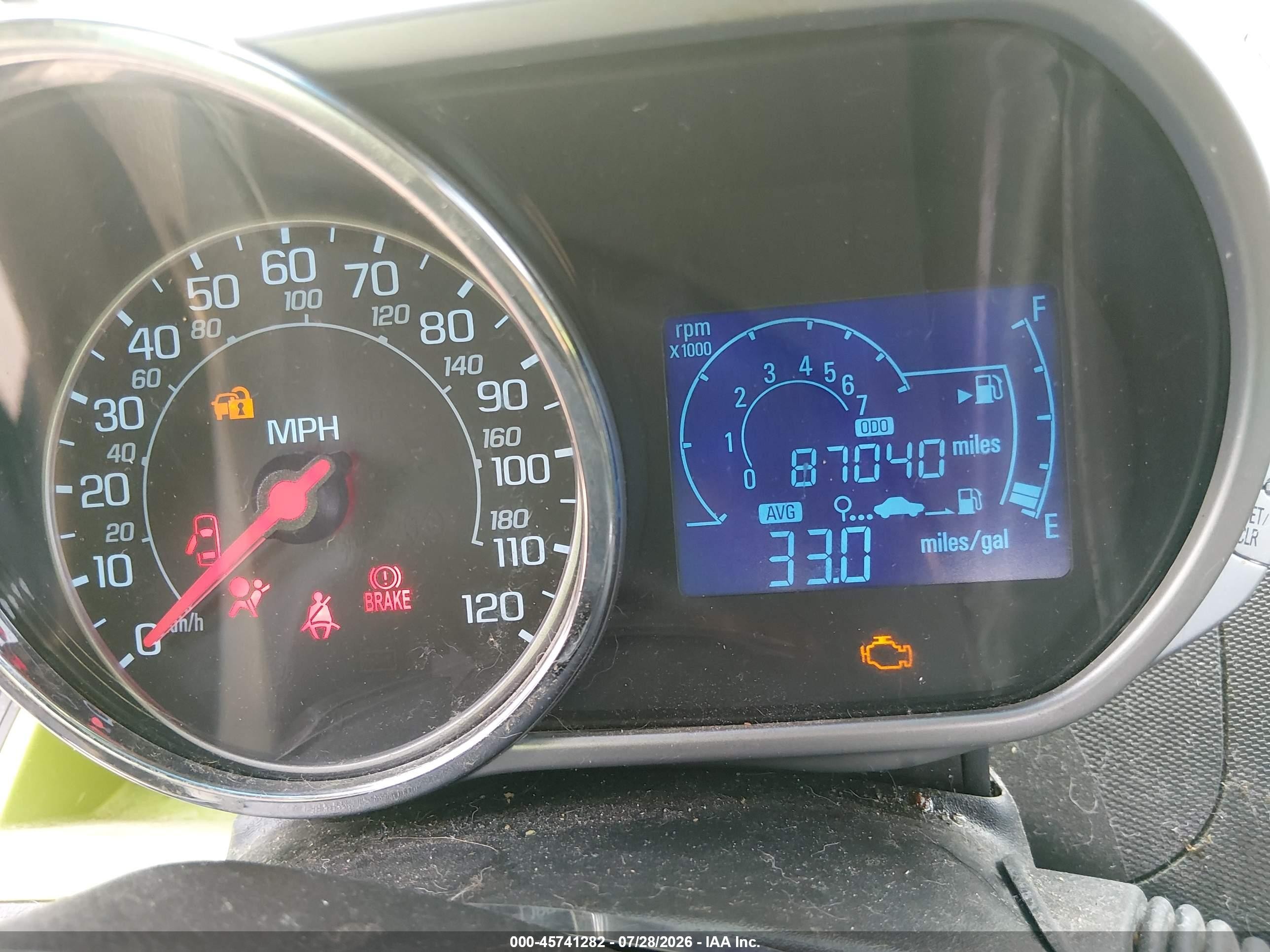 2013 Chevrolet Spark 1lt Auto Green vin: KL8CD6S93DC627823