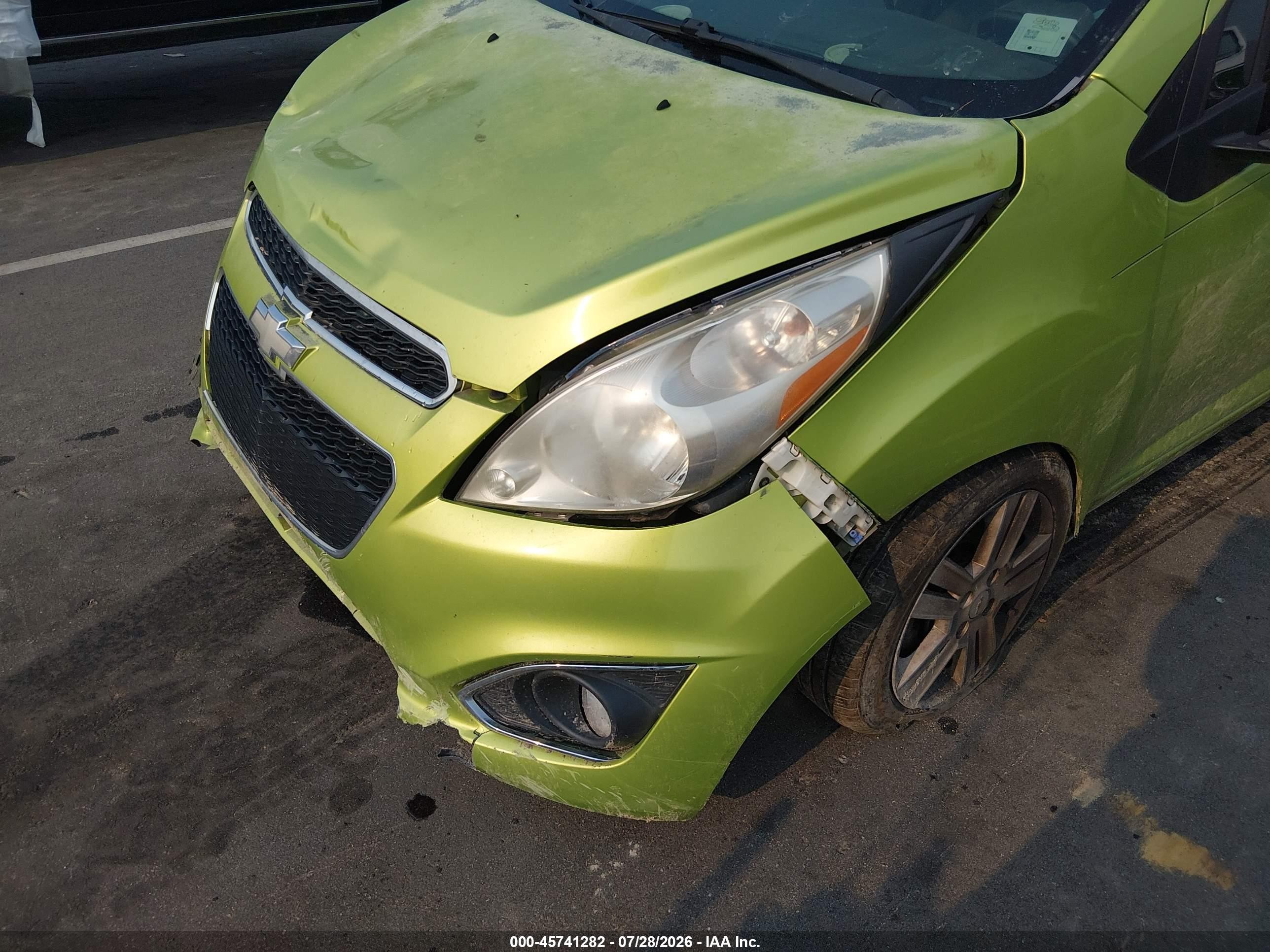 2013 Chevrolet Spark 1lt Auto Green vin: KL8CD6S93DC627823