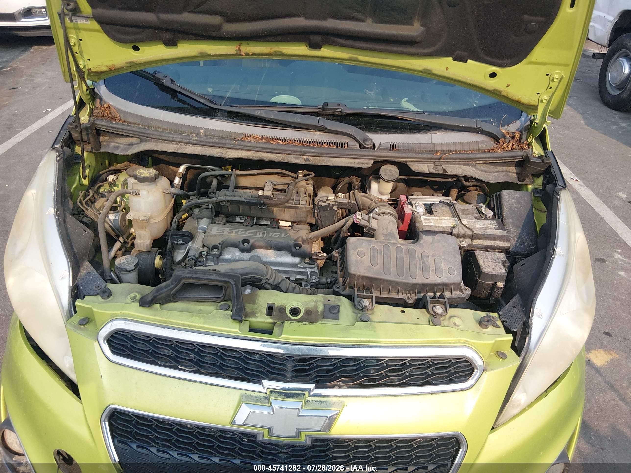 2013 Chevrolet Spark 1lt Auto Green vin: KL8CD6S93DC627823