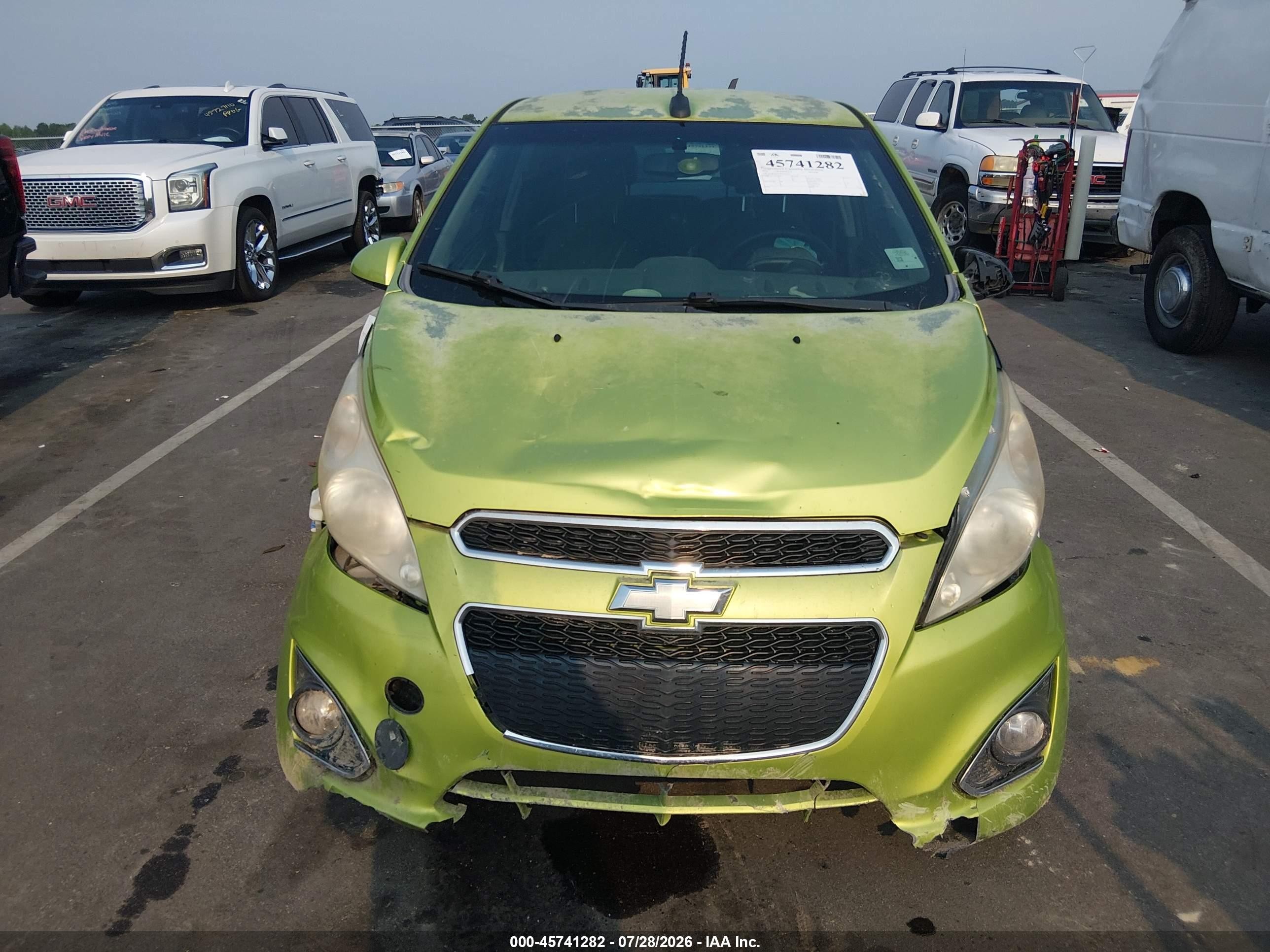 2013 Chevrolet Spark 1lt Auto Green vin: KL8CD6S93DC627823