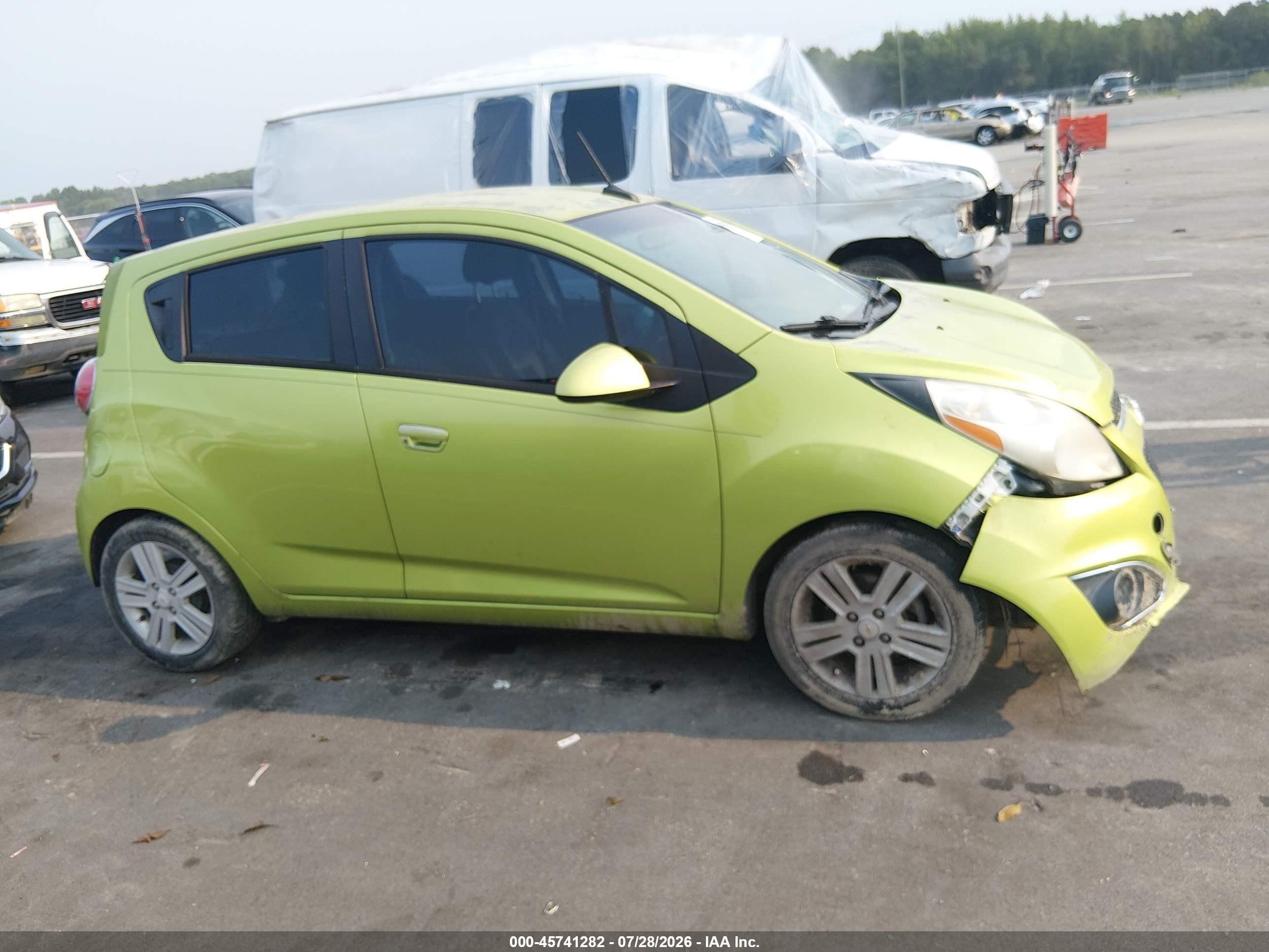 2013 Chevrolet Spark 1lt Auto Green vin: KL8CD6S93DC627823