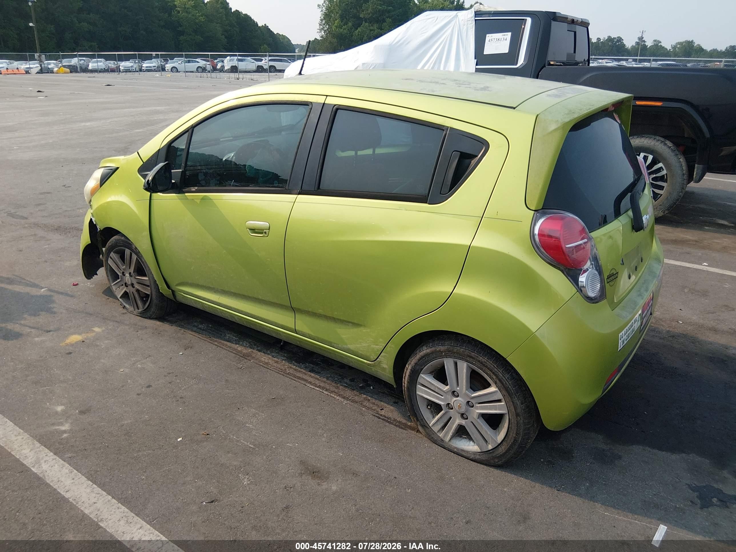 2013 Chevrolet Spark 1lt Auto Green vin: KL8CD6S93DC627823