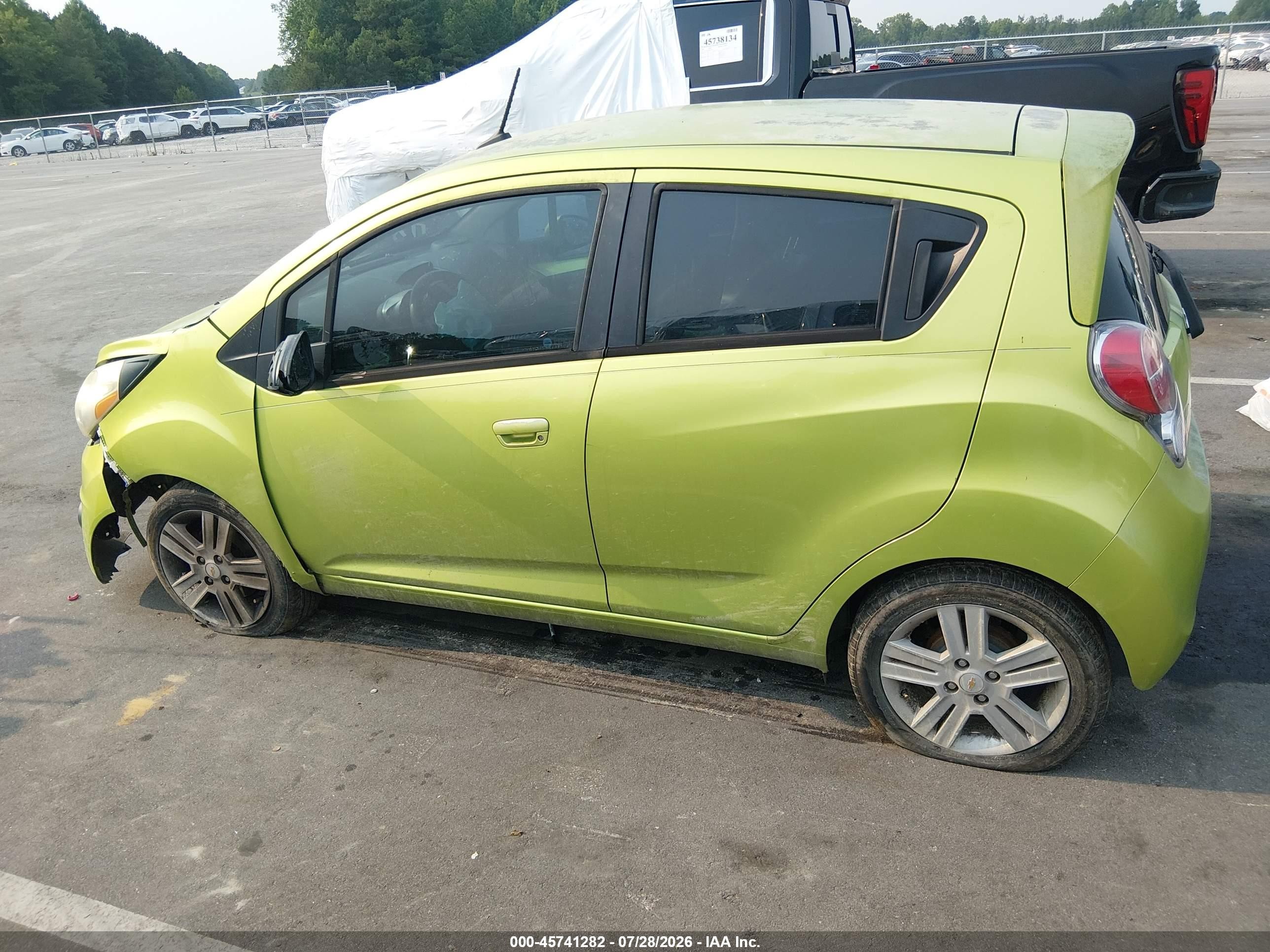 2013 Chevrolet Spark 1lt Auto Green vin: KL8CD6S93DC627823