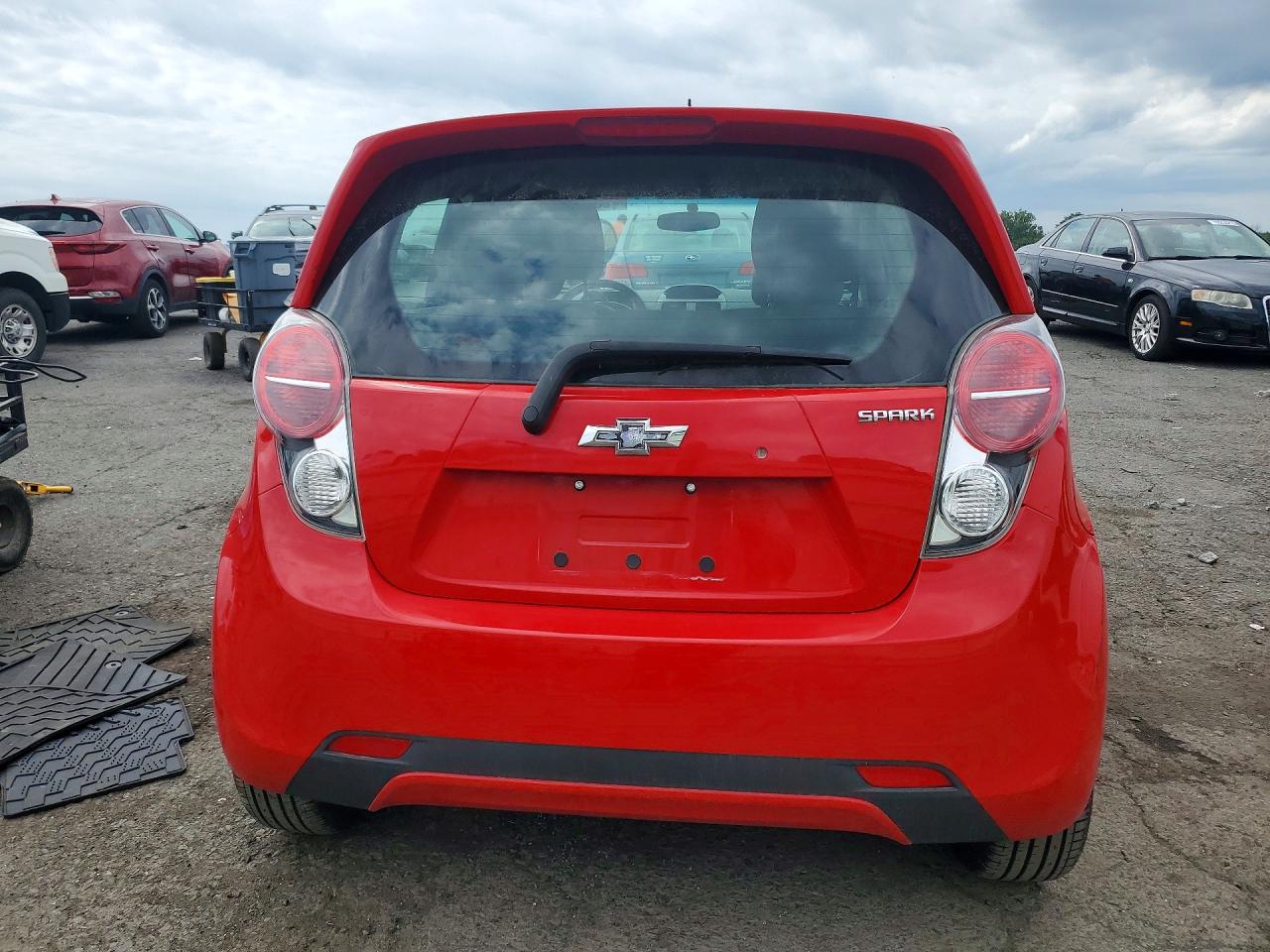 2014 Chevrolet Spark 1lt Red vin: KL8CD6S93EC439188