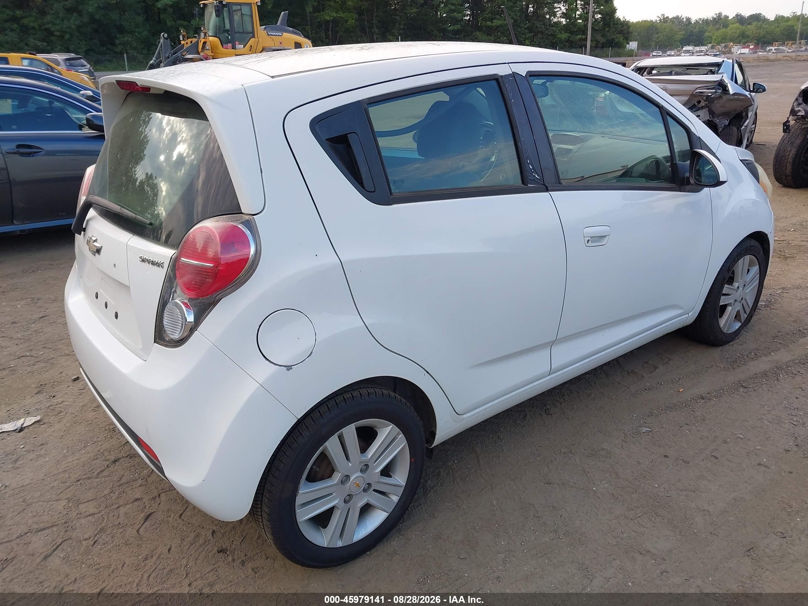 2014 Chevrolet Spark 1lt Auto White vin: KL8CD6S93EC483188