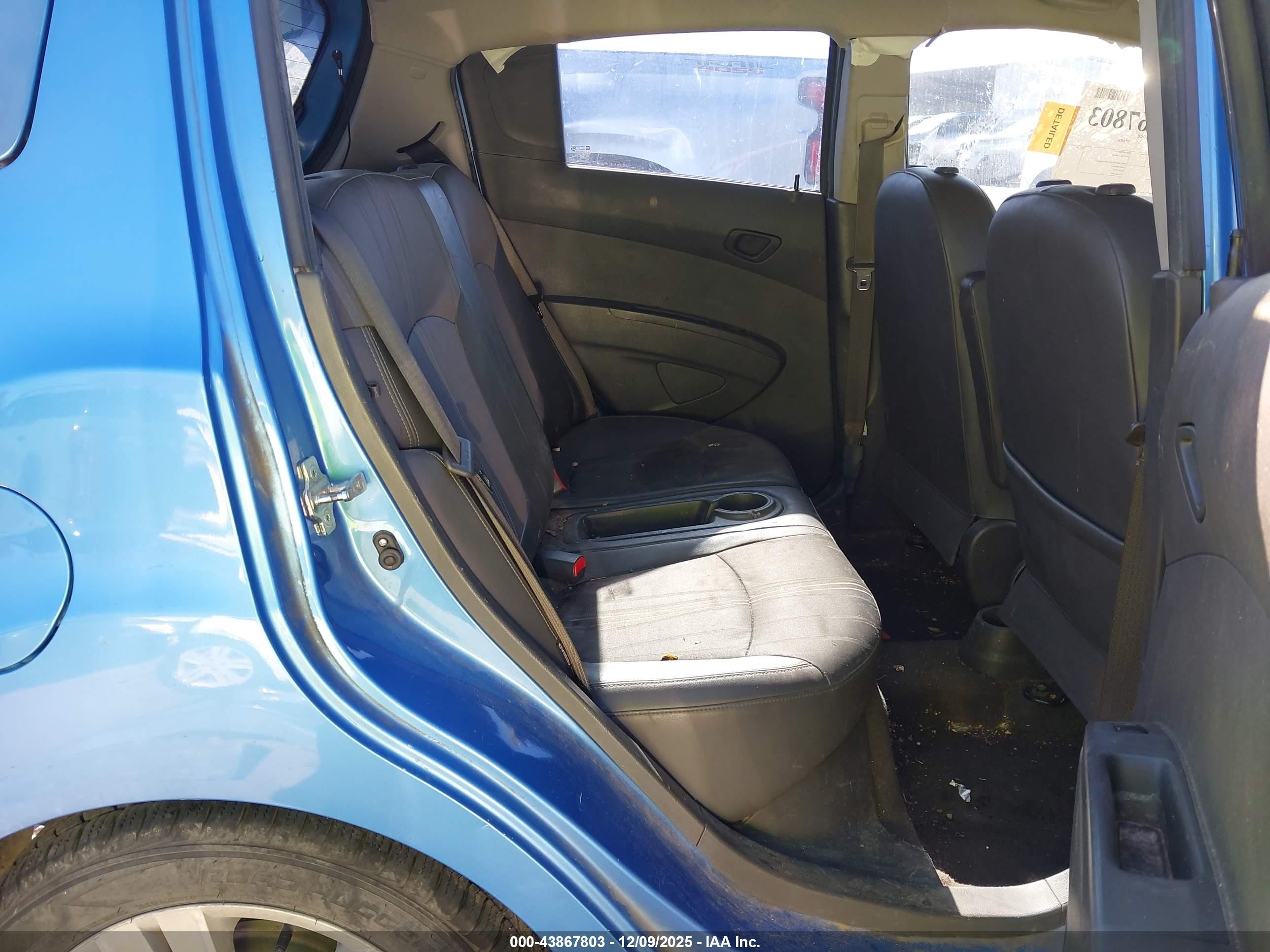 2014 Chevrolet Spark 1lt Auto Blue vin: KL8CD6S93EC527822