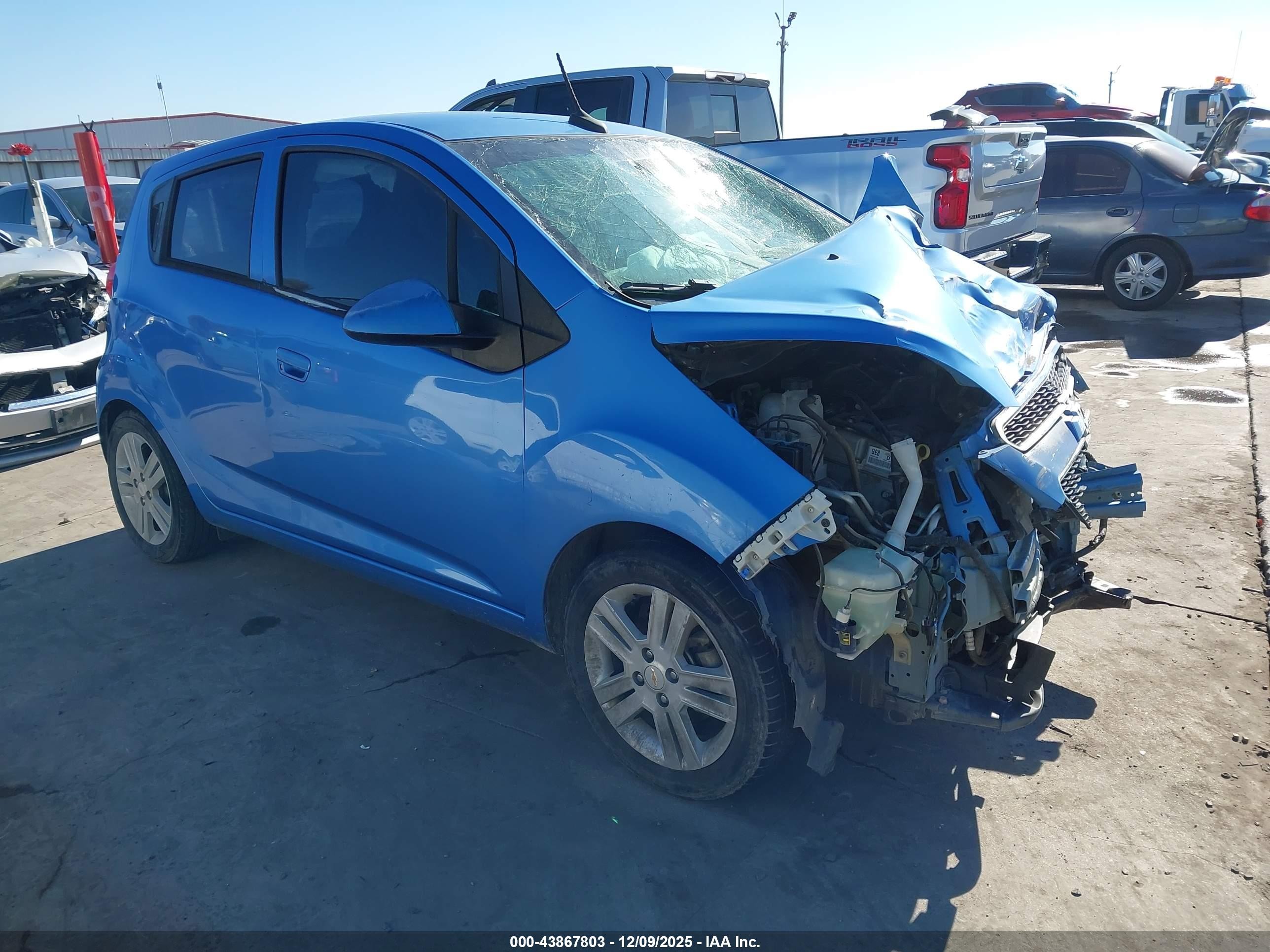 2014 Chevrolet Spark 1lt Auto Blue vin: KL8CD6S93EC527822
