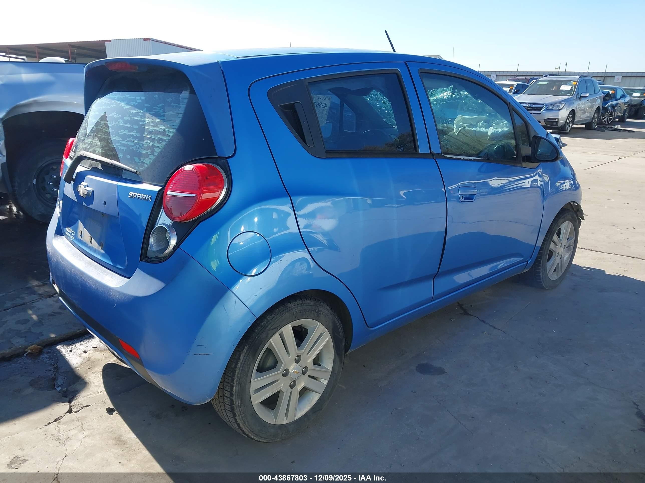 2014 Chevrolet Spark 1lt Auto Blue vin: KL8CD6S93EC527822