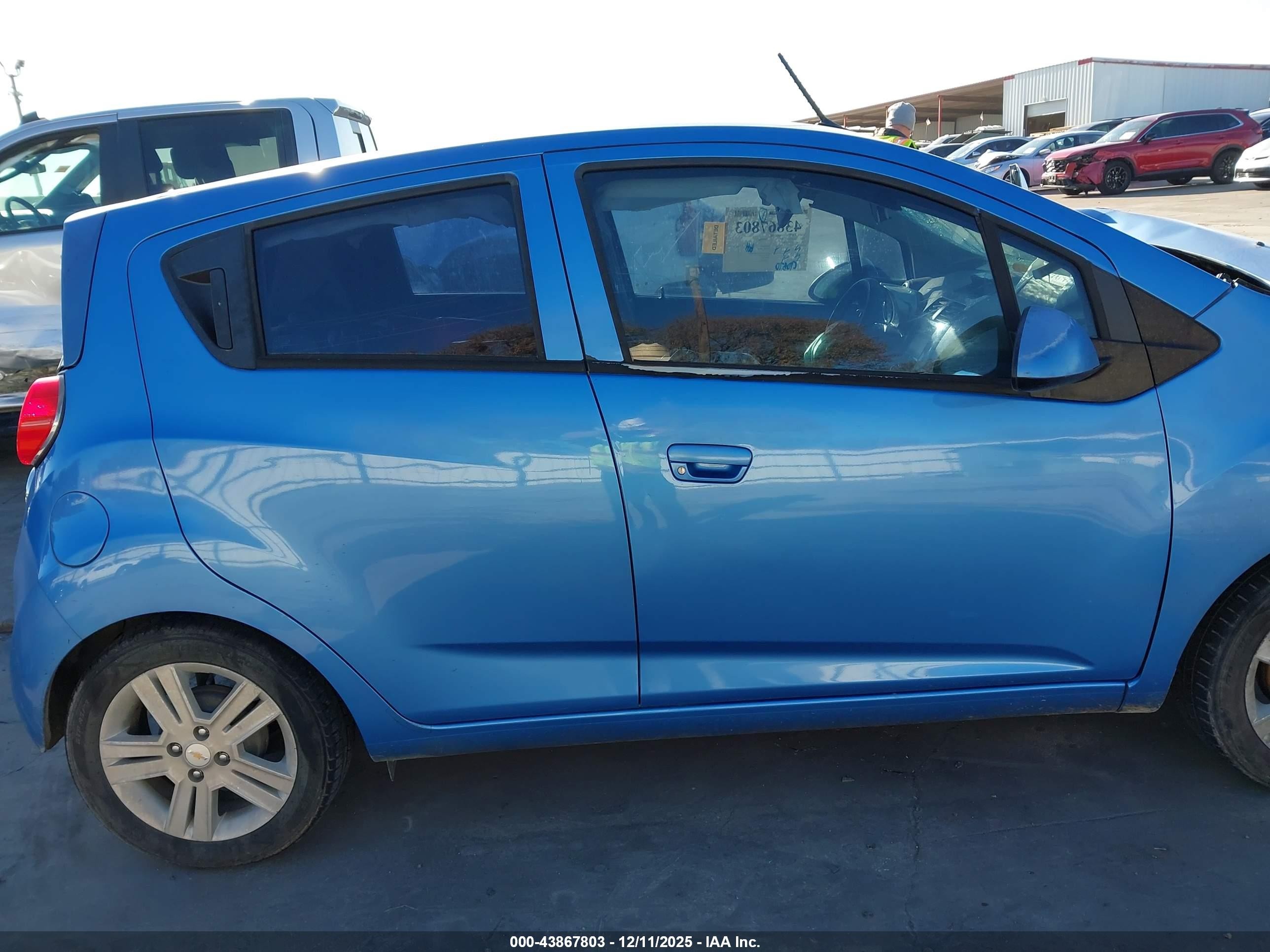 2014 Chevrolet Spark 1lt Auto Blue vin: KL8CD6S93EC527822
