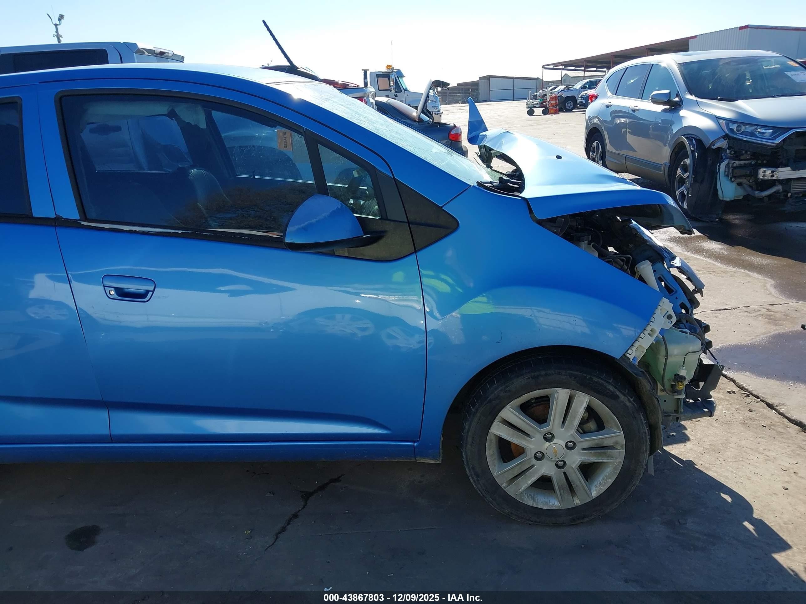 2014 Chevrolet Spark 1lt Auto Blue vin: KL8CD6S93EC527822