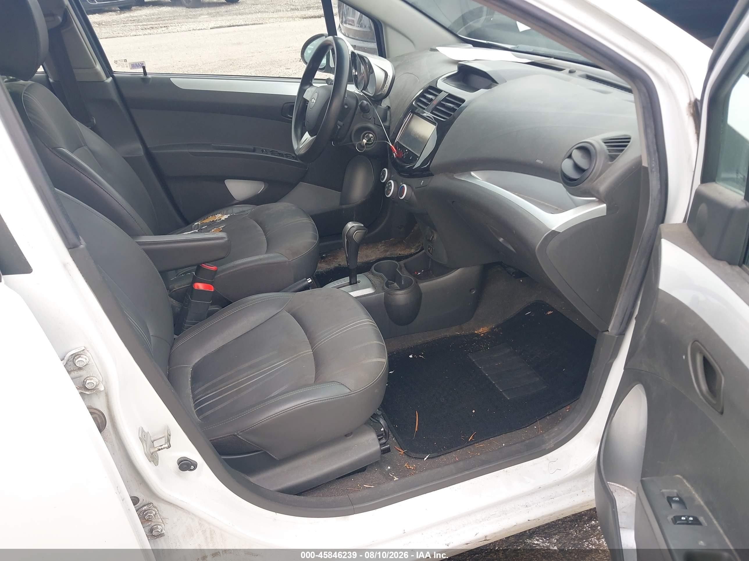 2014 Chevrolet Spark 1lt Auto White vin: KL8CD6S93EC537119