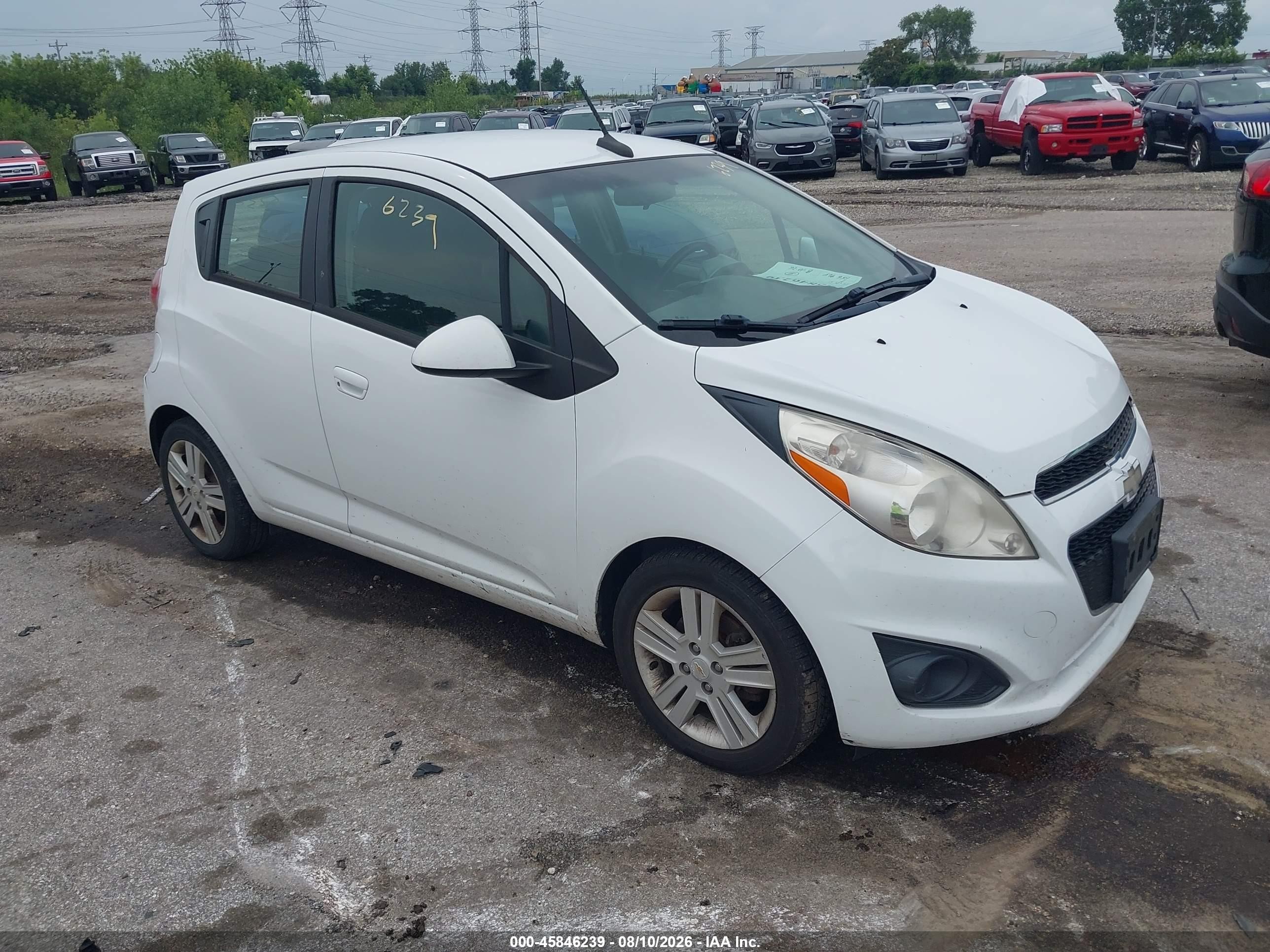 2014 Chevrolet Spark 1lt Auto White vin: KL8CD6S93EC537119